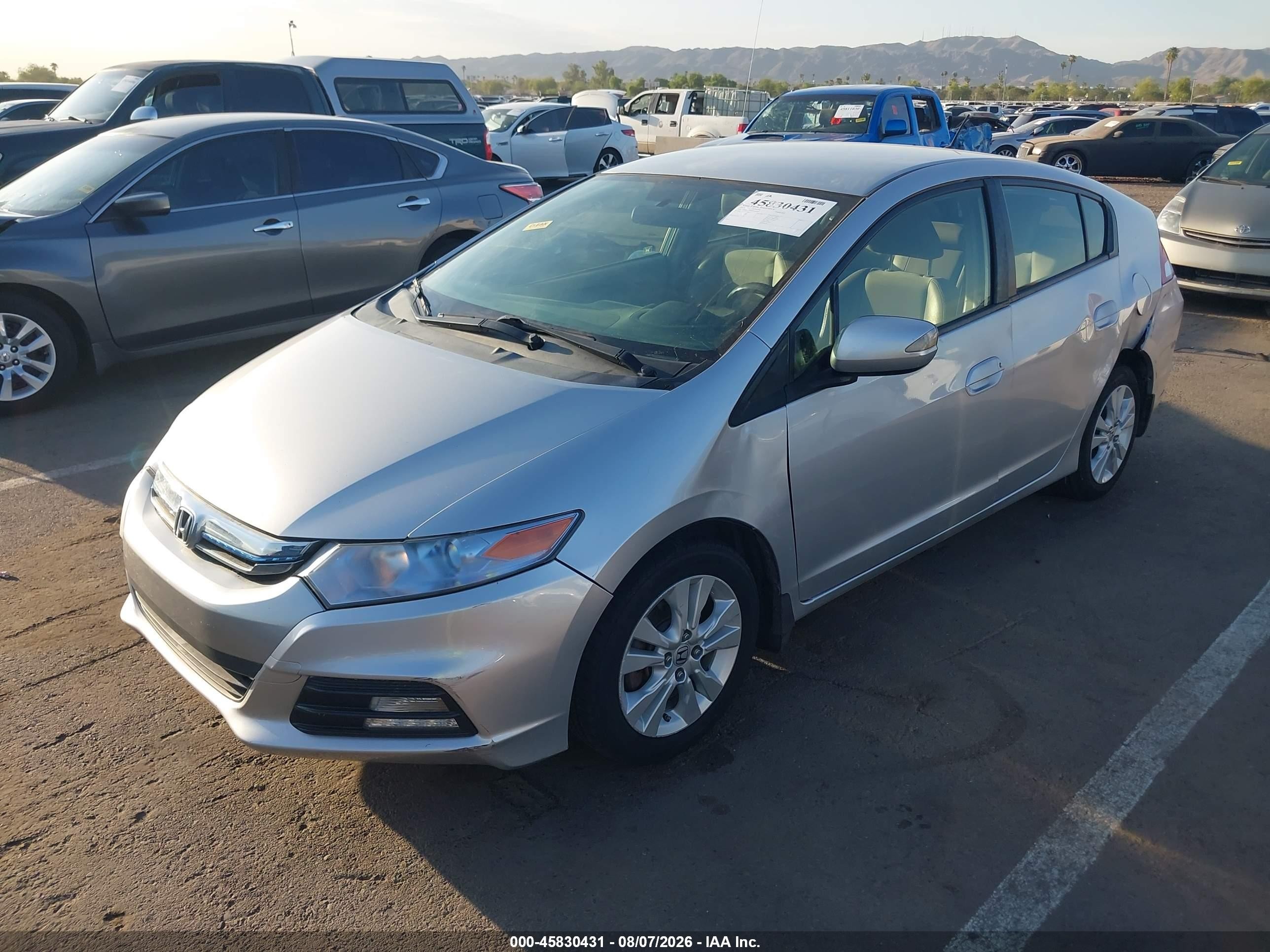 2013 Honda Insight Ex Silver vin: JHMZE2H79DS000464