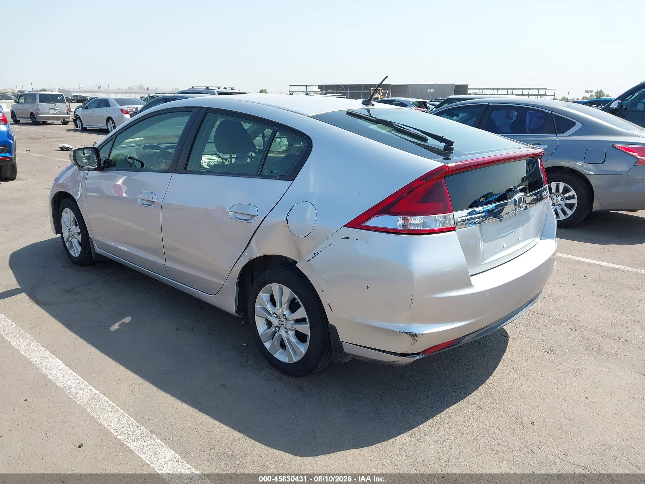 2013 Honda Insight Ex Silver vin: JHMZE2H79DS000464