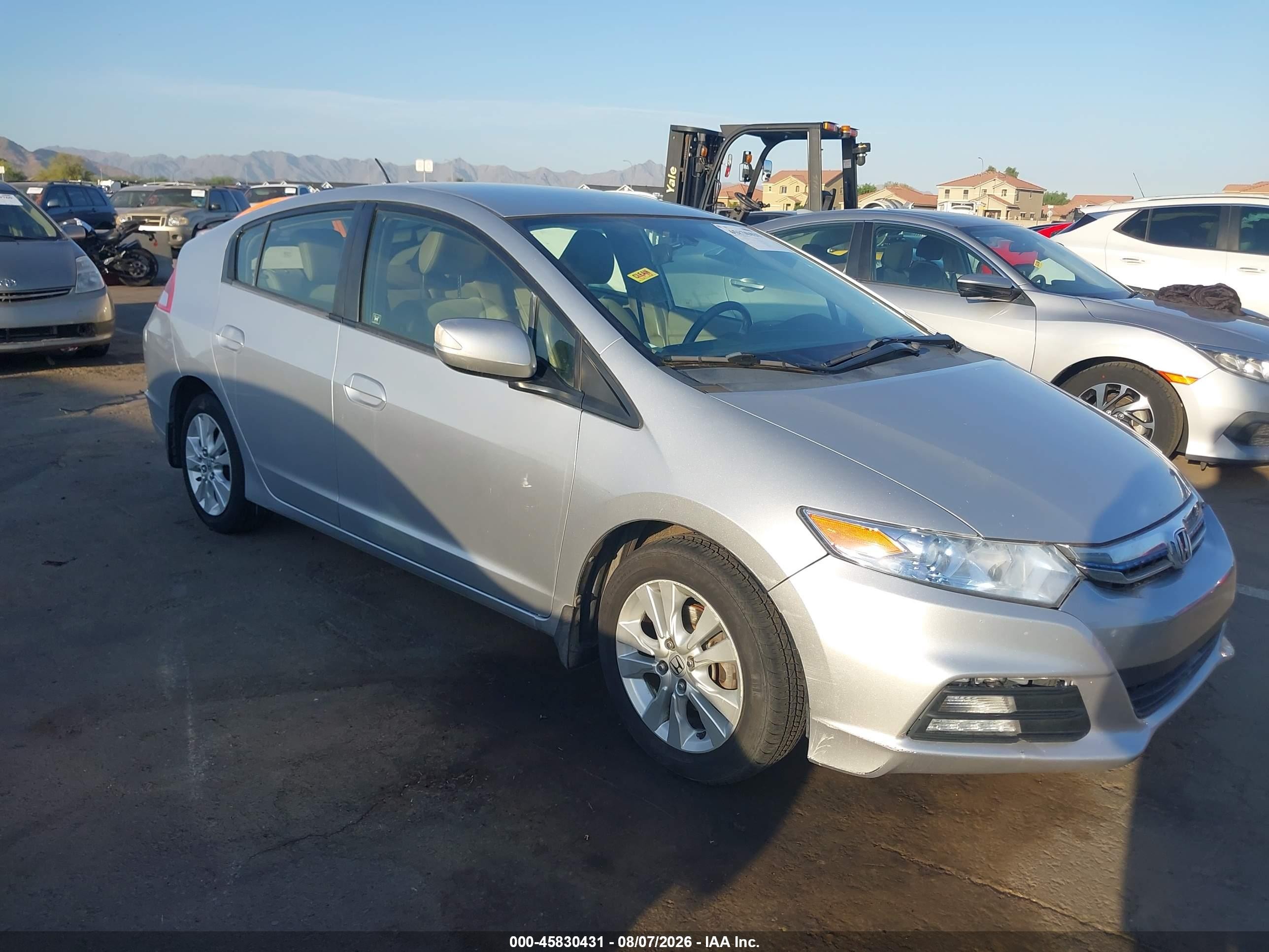 2013 Honda Insight Ex Silver vin: JHMZE2H79DS000464