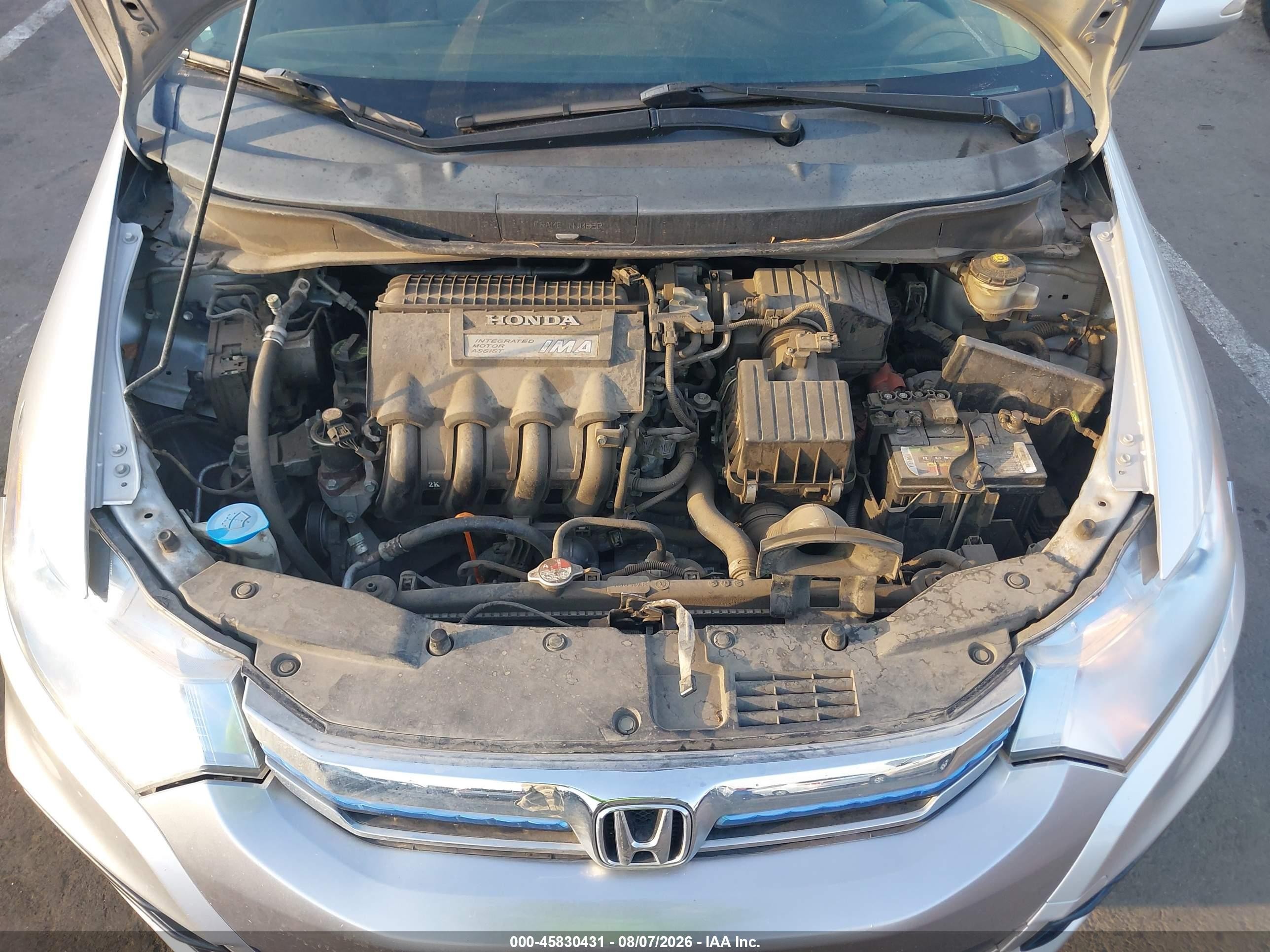 2013 Honda Insight Ex Silver vin: JHMZE2H79DS000464