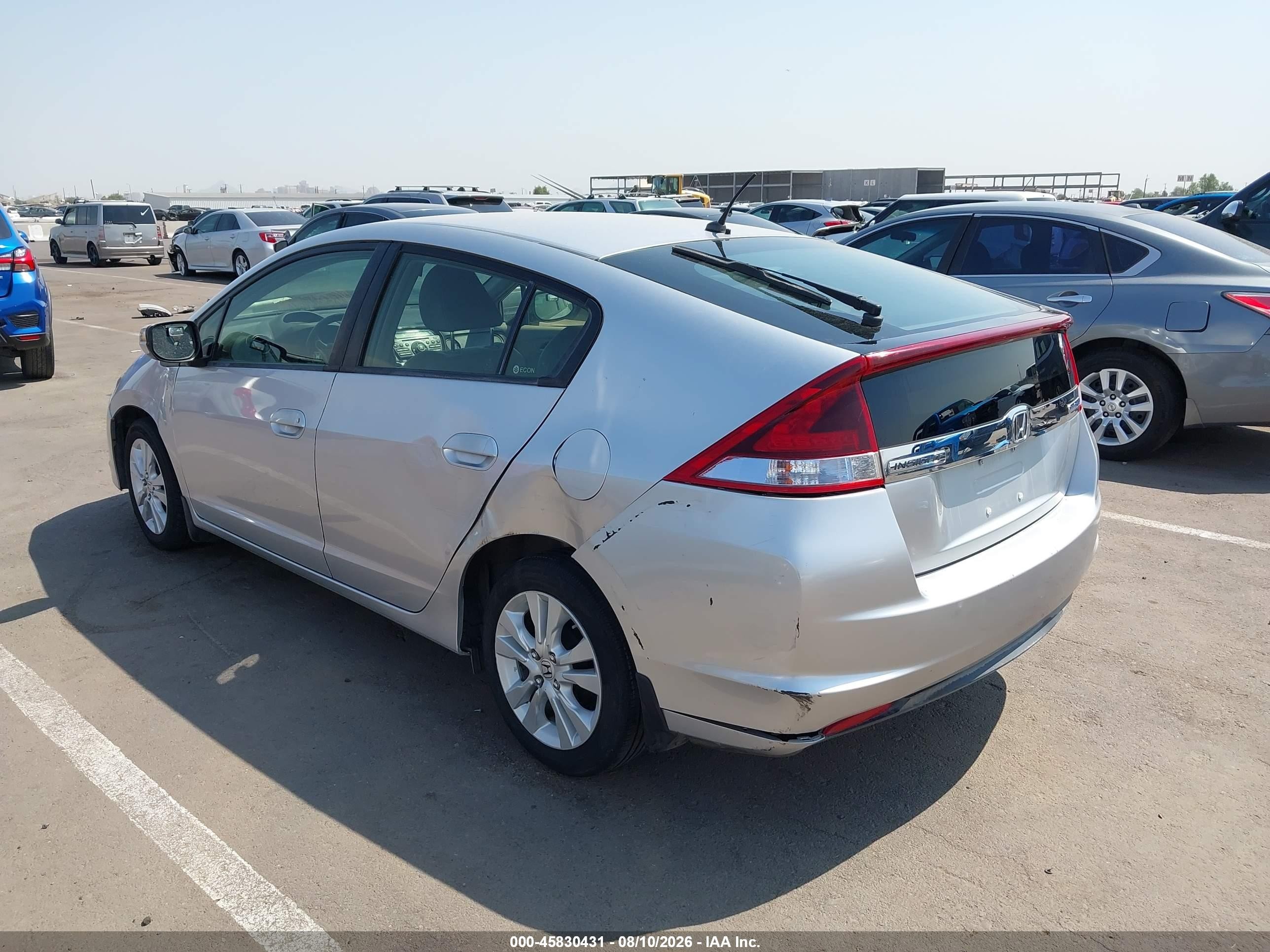 2013 Honda Insight Ex Silver vin: JHMZE2H79DS000464