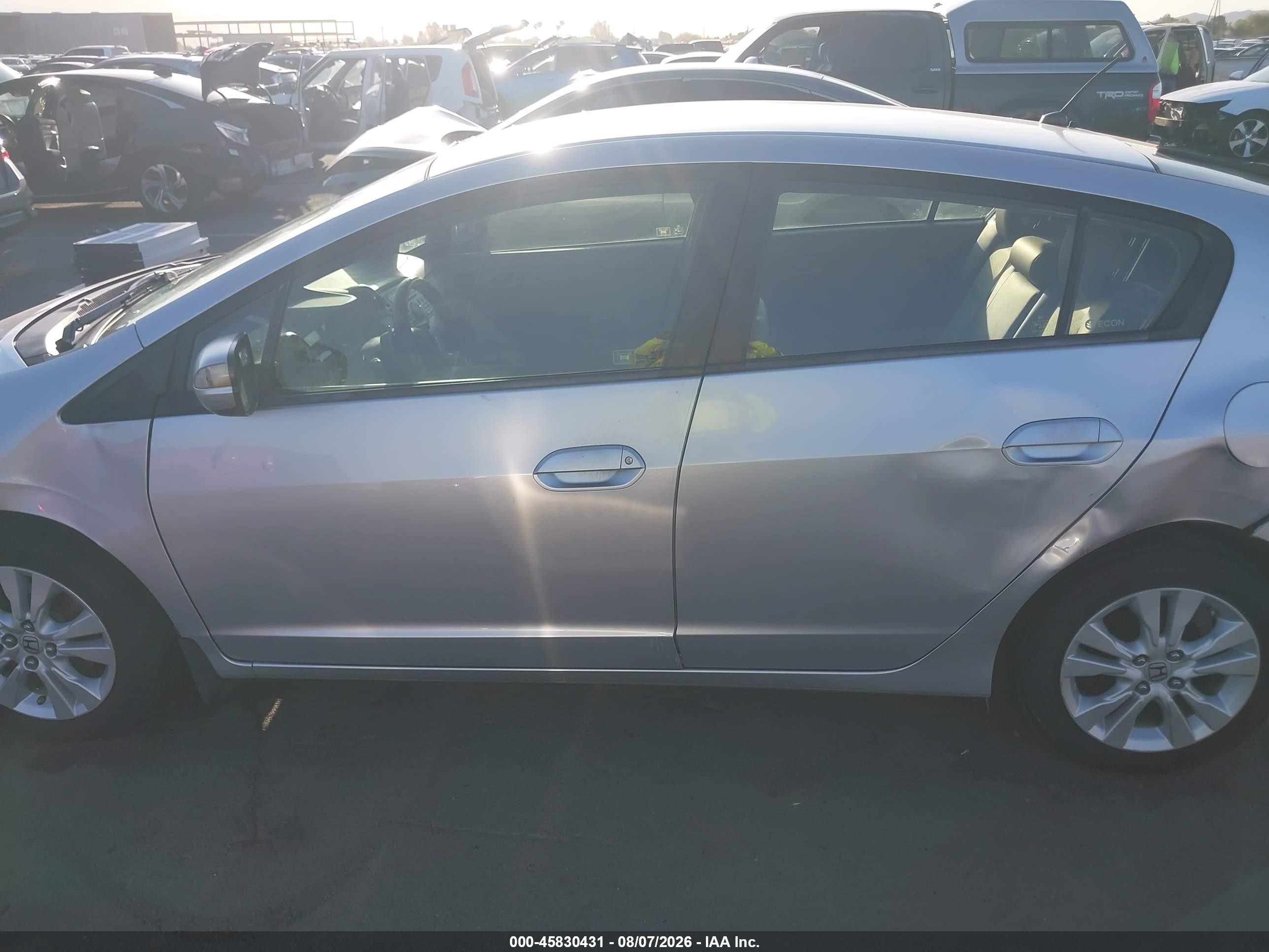 2013 Honda Insight Ex Silver vin: JHMZE2H79DS000464