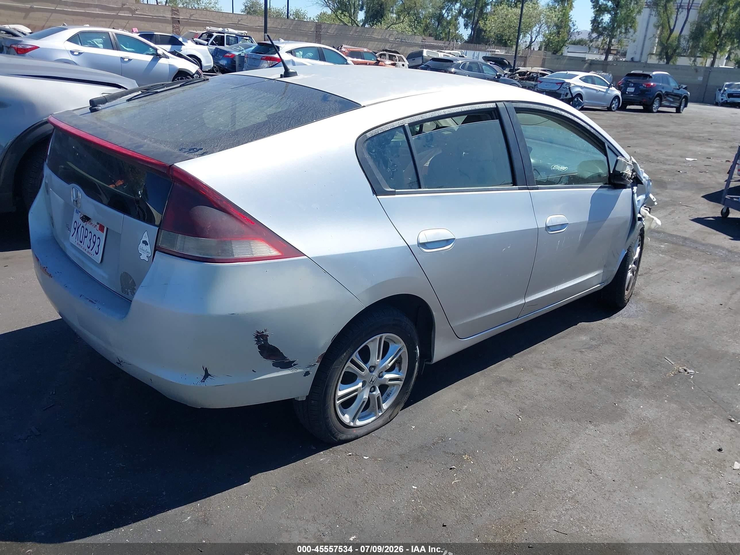 2010 Honda Insight Ex Silver vin: JHMZE2H7OAS008058