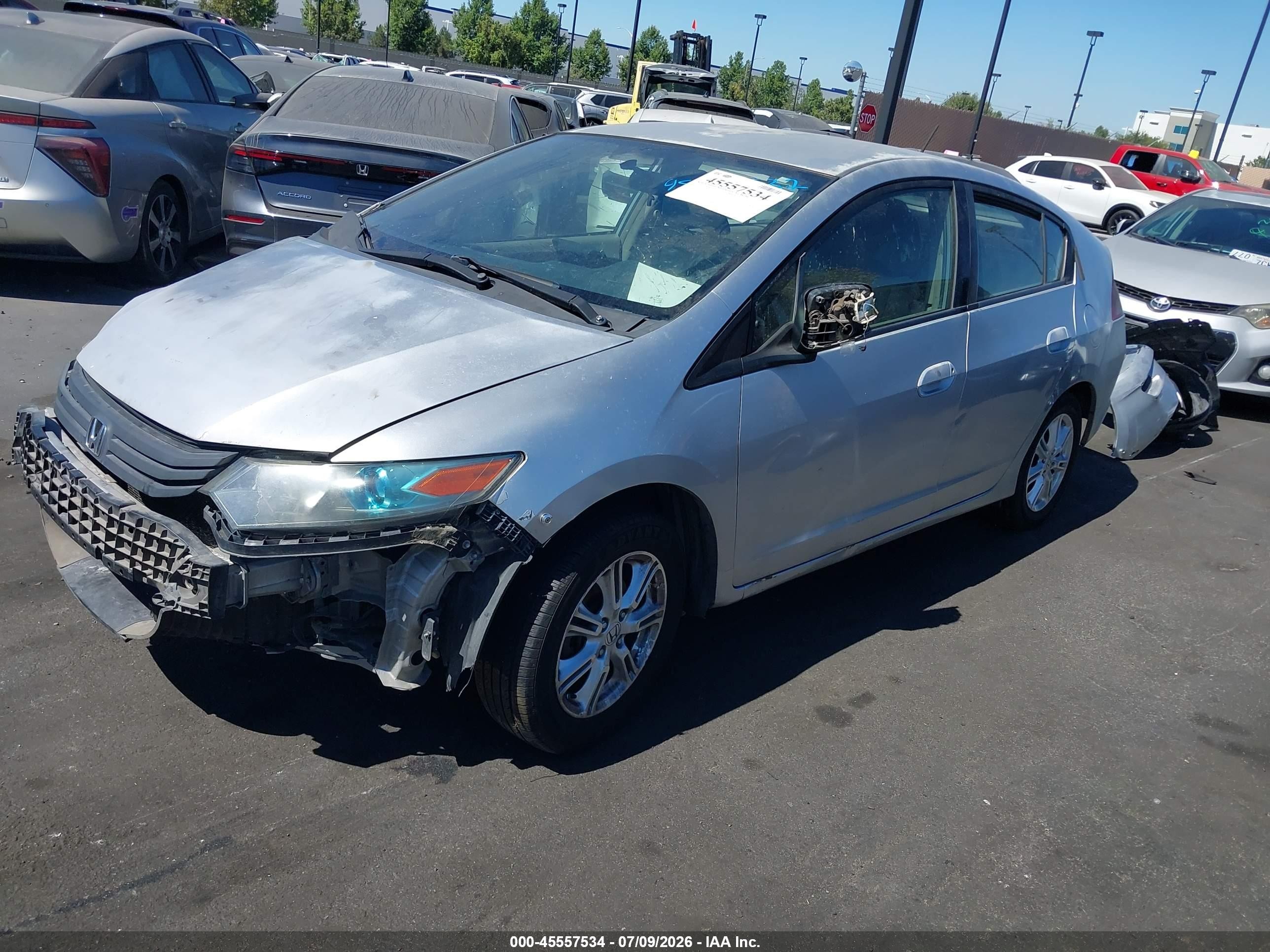 2010 Honda Insight Ex Silver vin: JHMZE2H7OAS008058