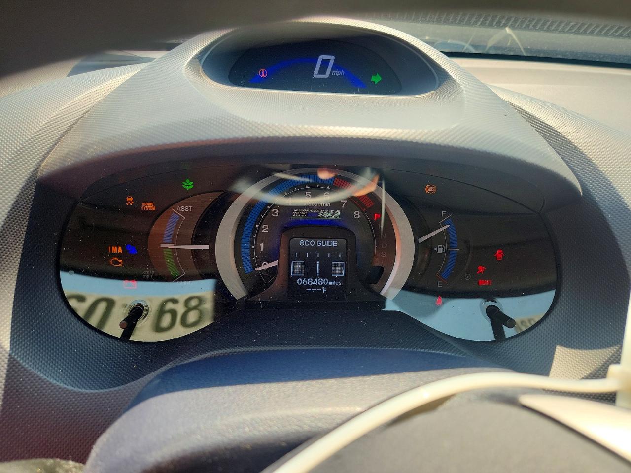 2010 Honda Insight Black vin: JHMZE2H7XAS002199
