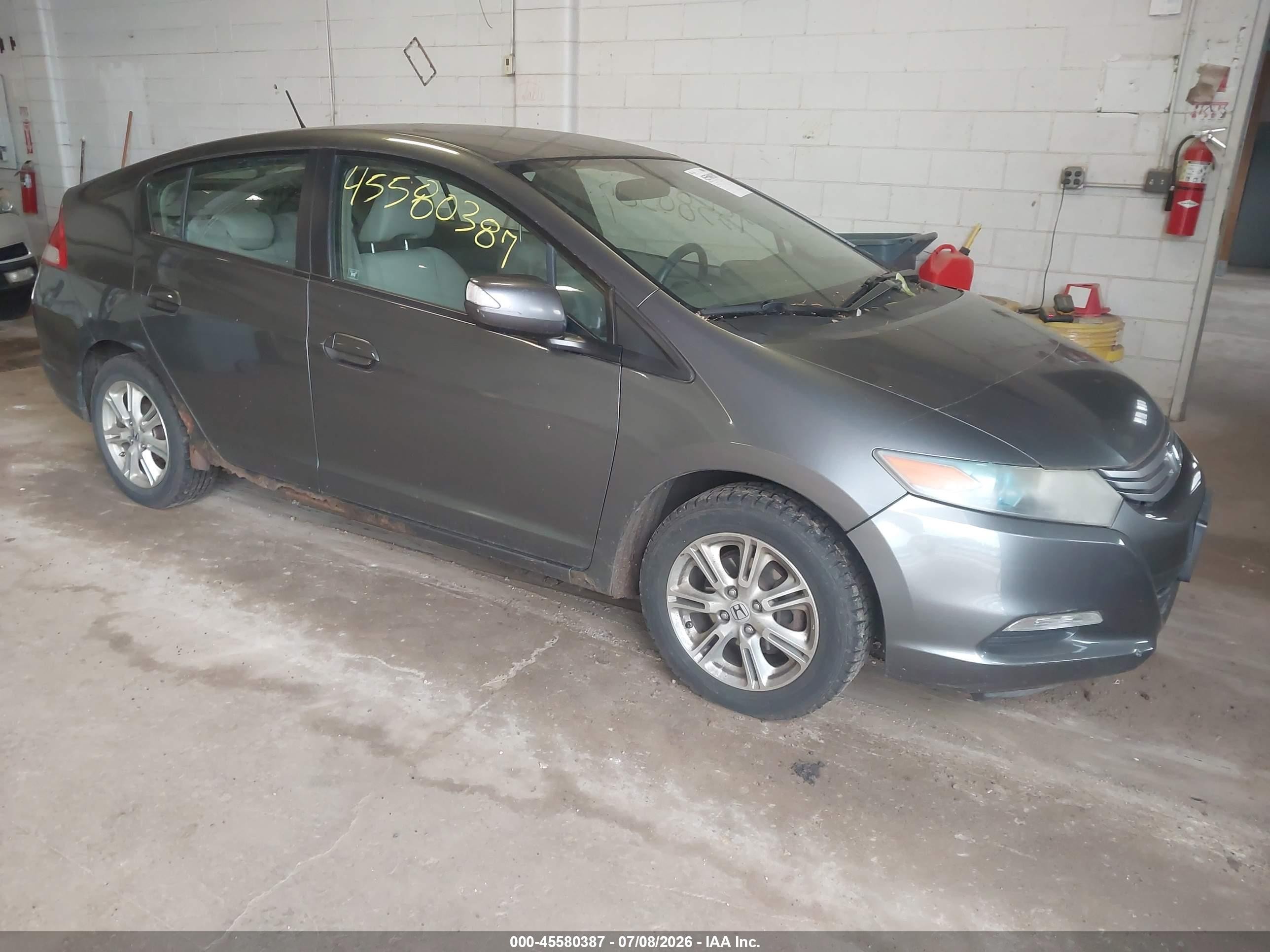 2010 Honda Insight Ex Gray vin: JHMZE2H7XAS017141