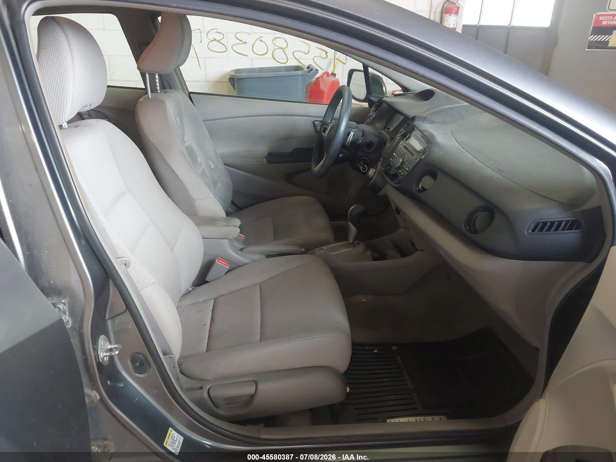 2010 Honda Insight Ex Gray vin: JHMZE2H7XAS017141