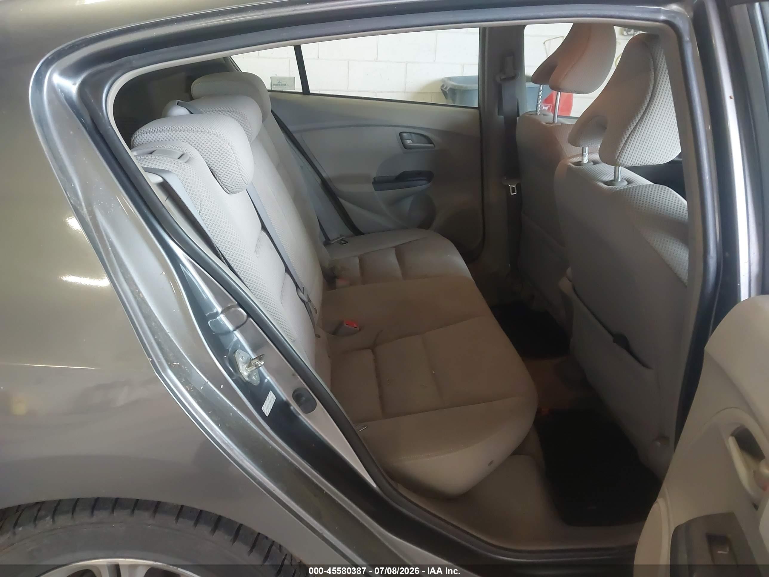 2010 Honda Insight Ex Gray vin: JHMZE2H7XAS017141