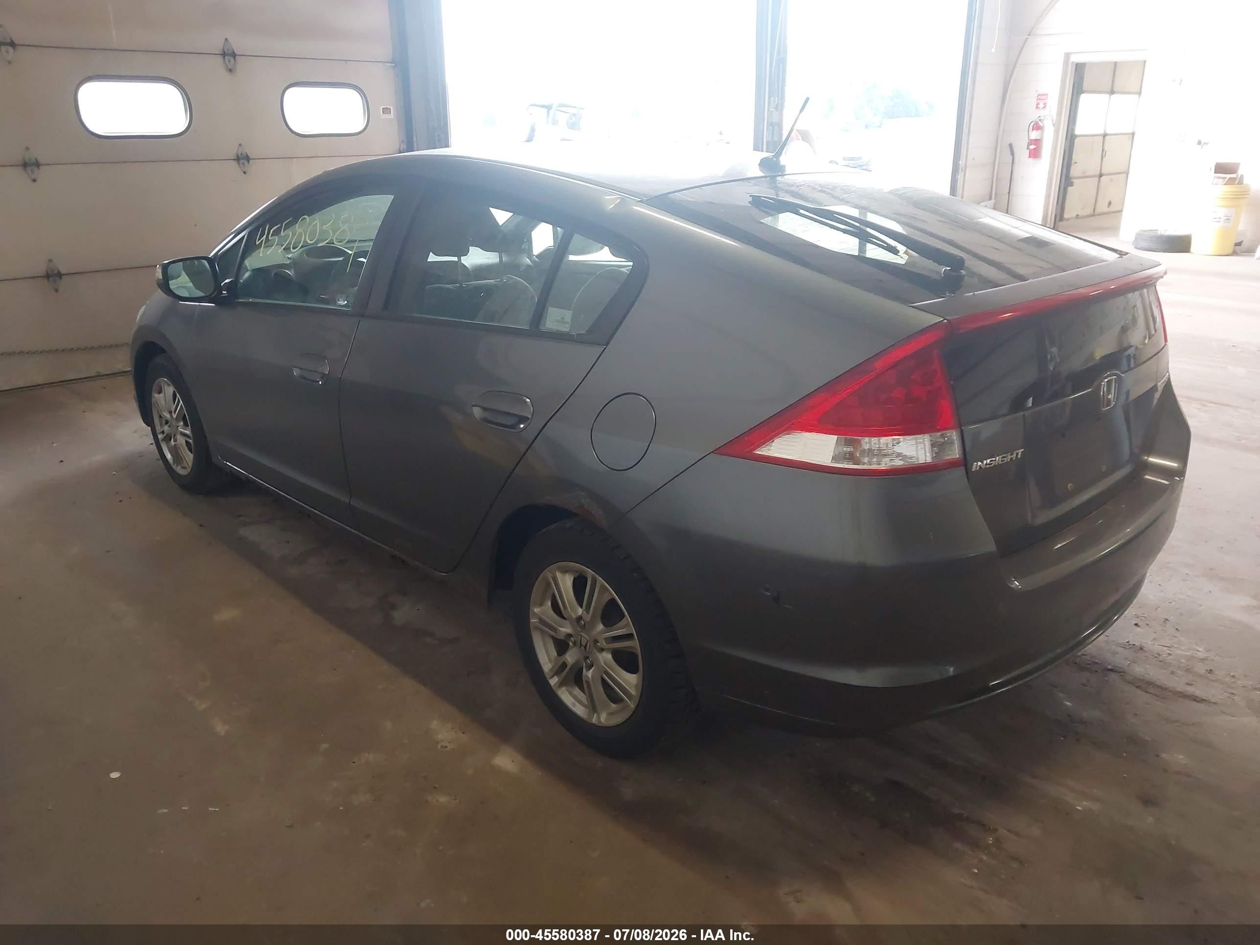 2010 Honda Insight Ex Gray vin: JHMZE2H7XAS017141