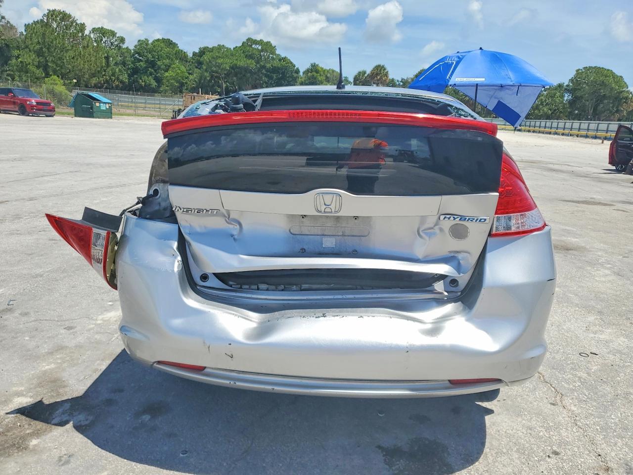 2010 Honda Insight Ex Silver vin: JHMZE2H7XAS027894