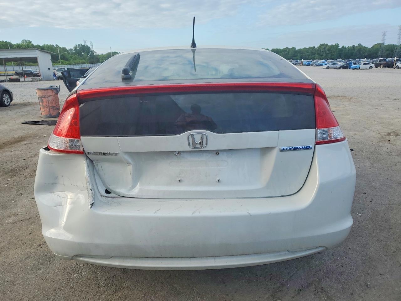 2011 Honda Insight Ex White vin: JHMZE2H7XBS001765