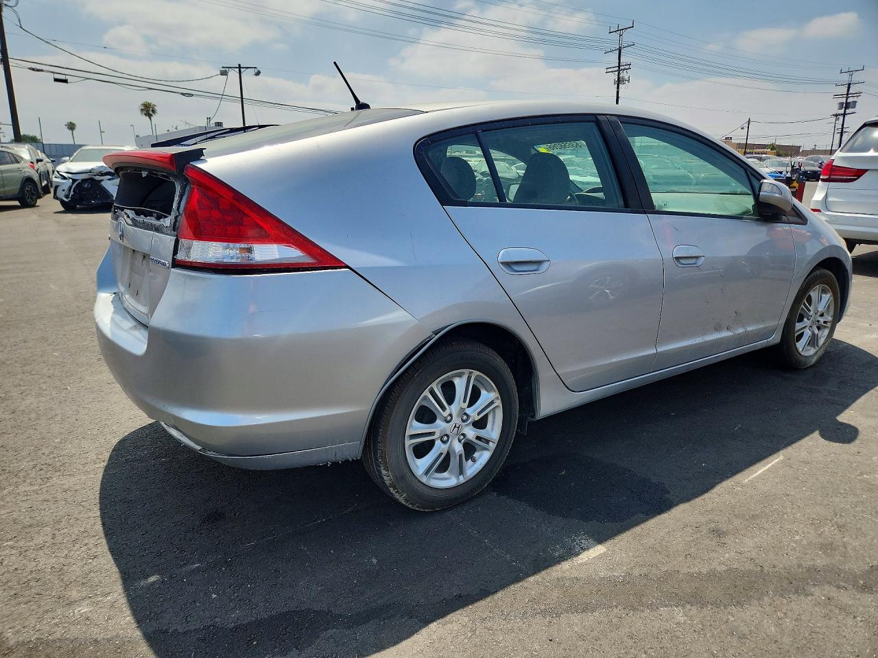 2011 Honda Insight Ex Серебряный vin: JHMZE2H7XBS003466