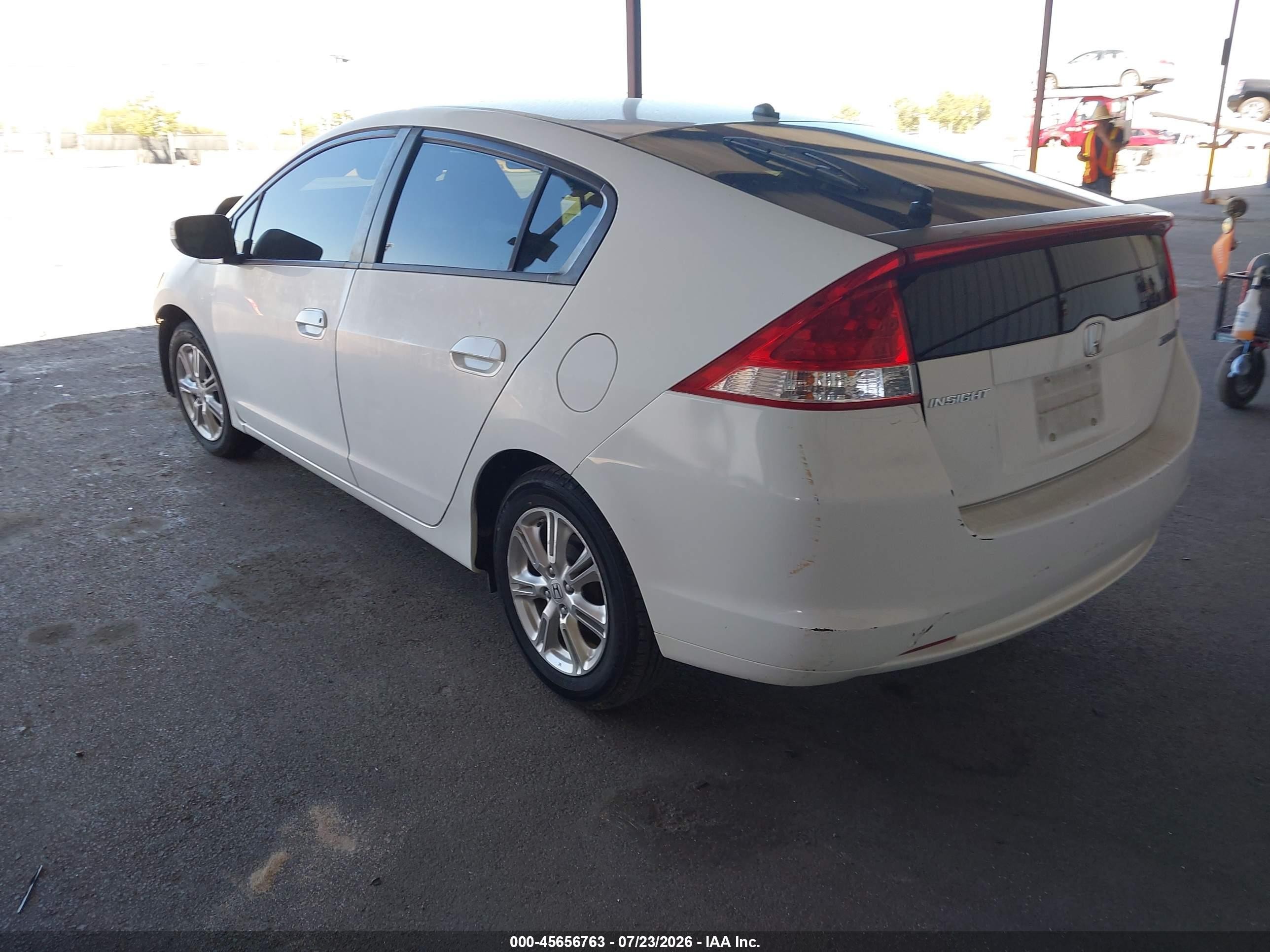 2011 Honda Insight Ex White vin: JHMZE2H7XBS010501