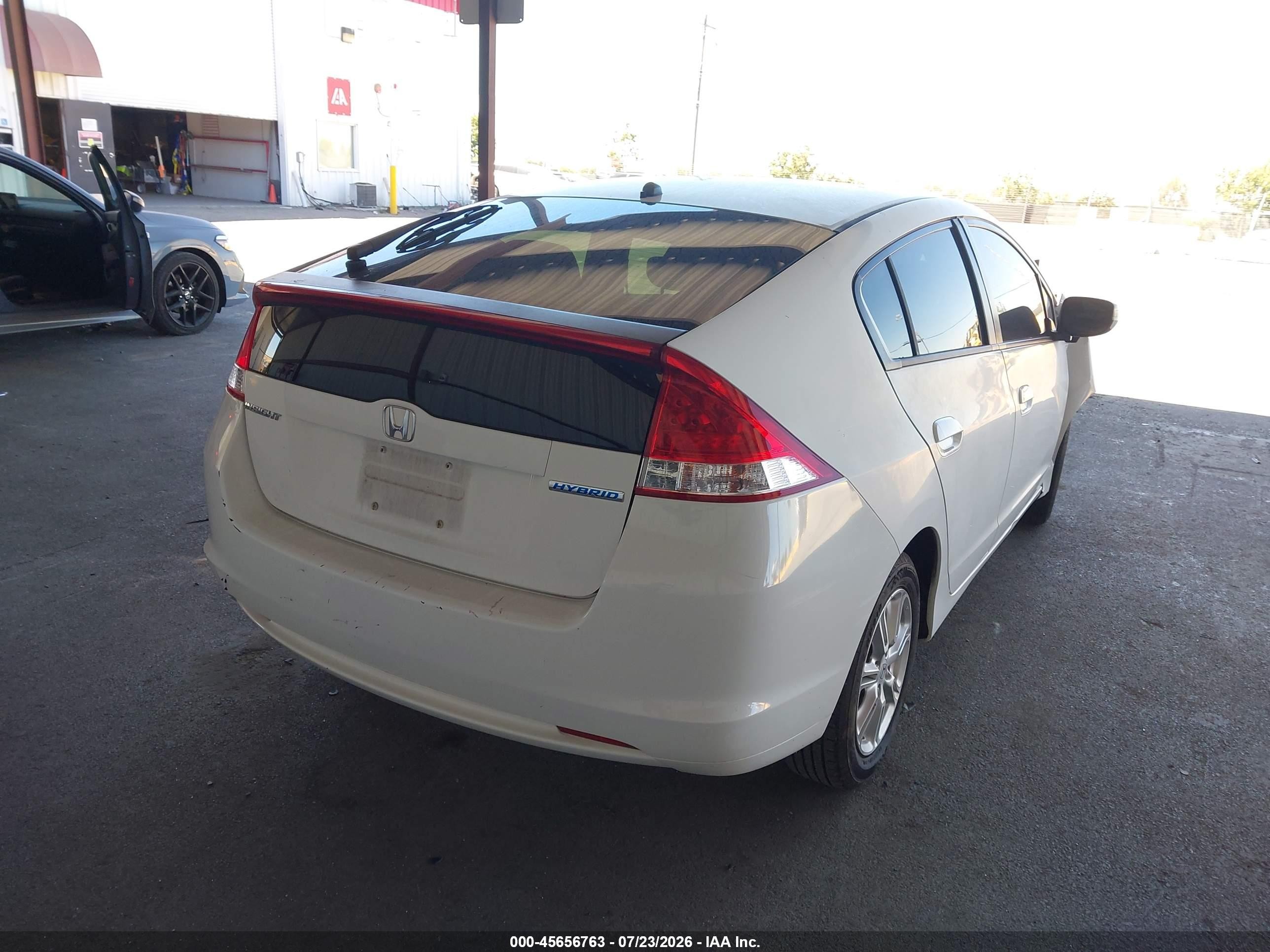 2011 Honda Insight Ex White vin: JHMZE2H7XBS010501