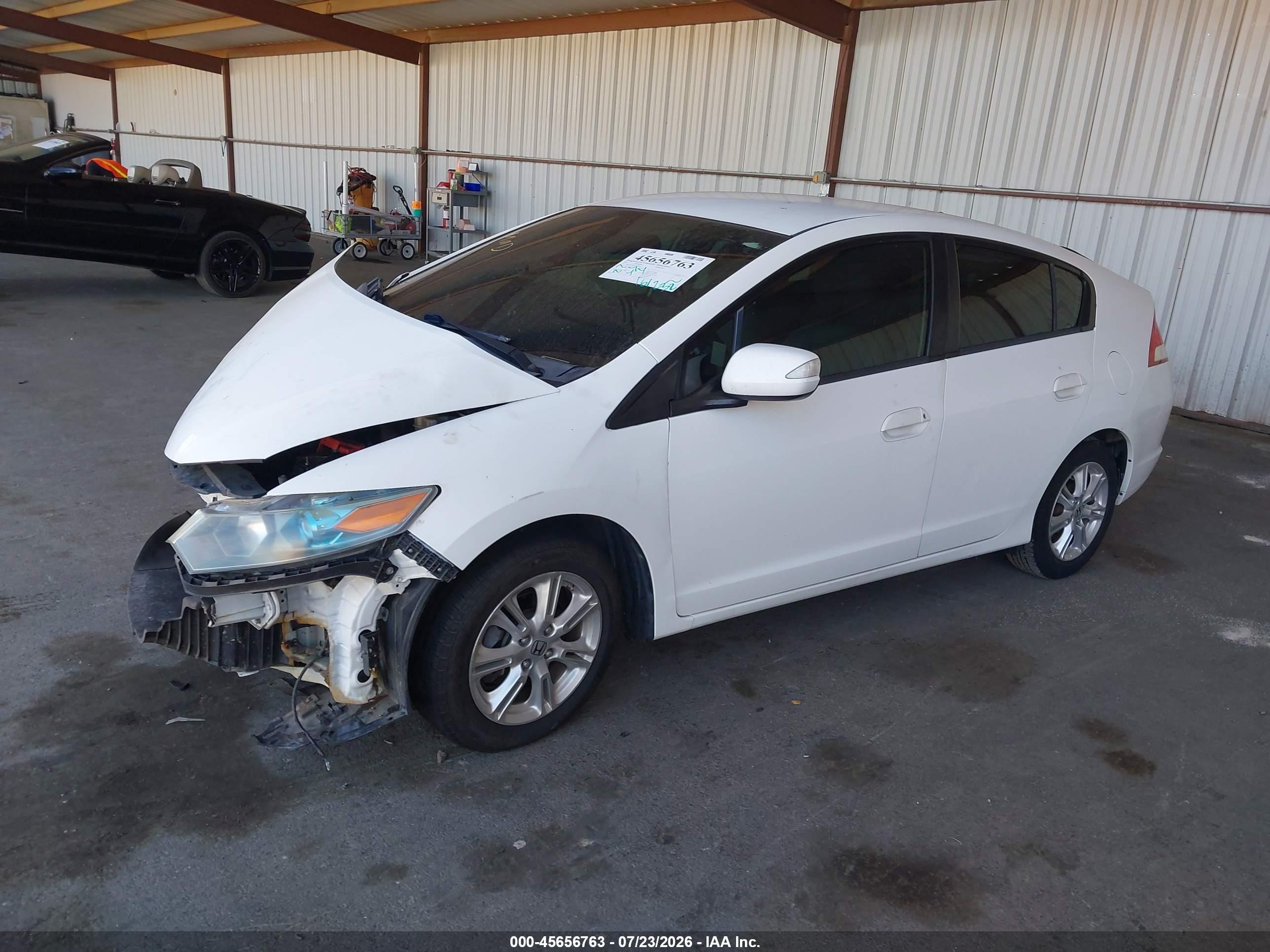 2011 Honda Insight Ex White vin: JHMZE2H7XBS010501