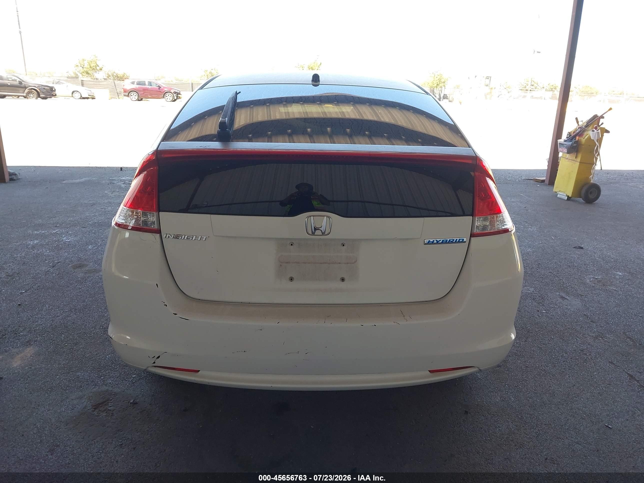 2011 Honda Insight Ex White vin: JHMZE2H7XBS010501