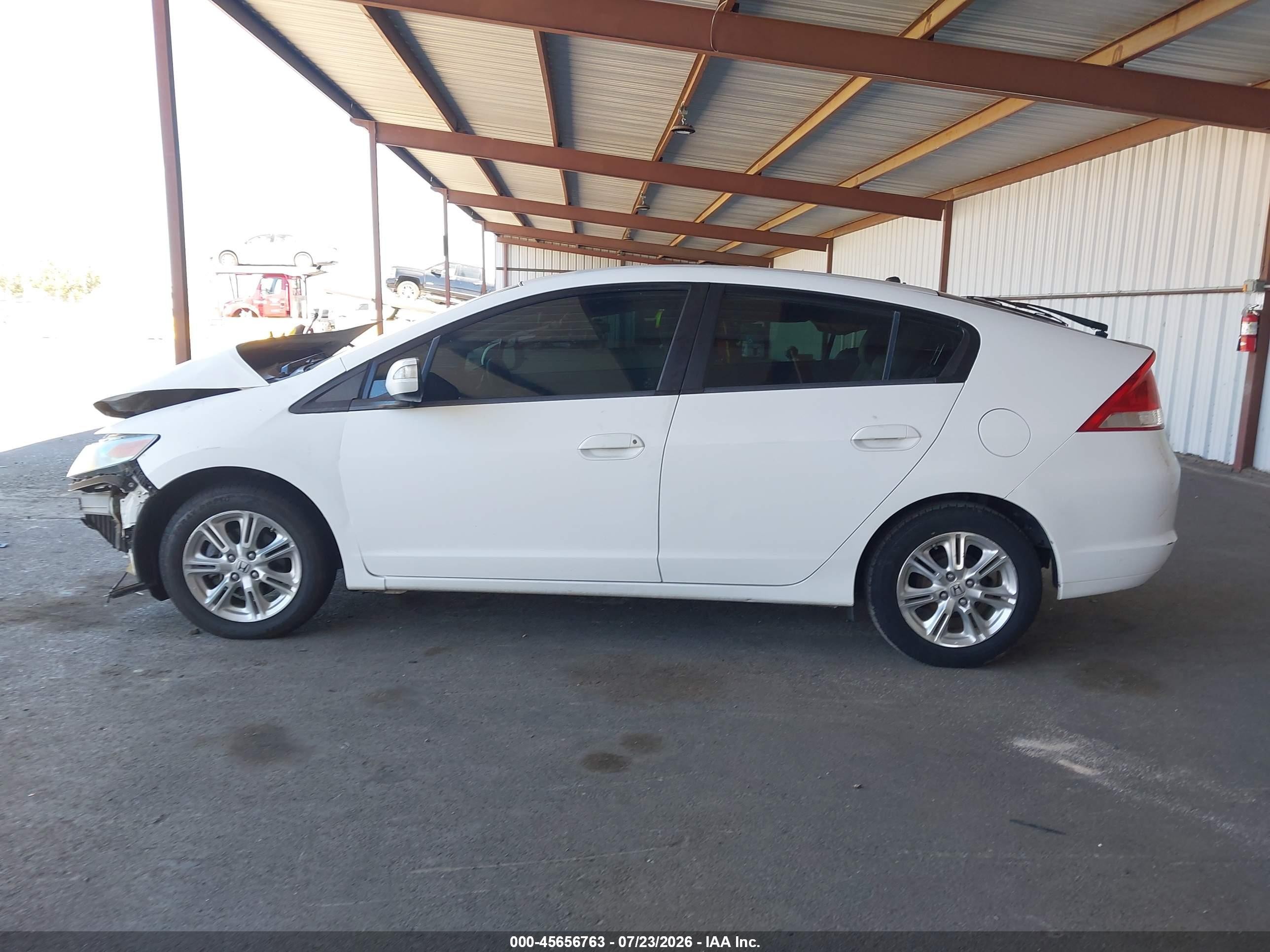 2011 Honda Insight Ex White vin: JHMZE2H7XBS010501