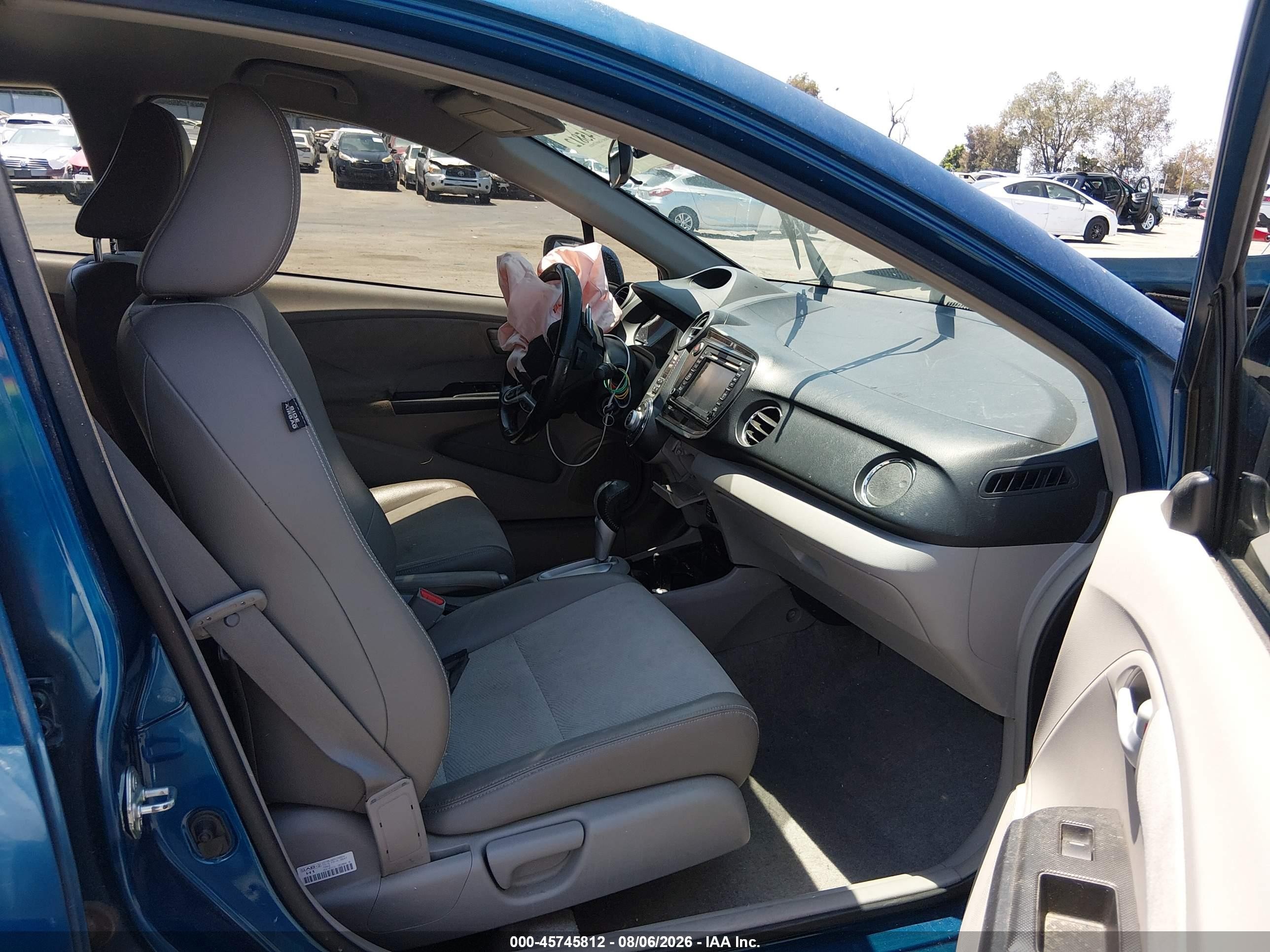2012 Honda Insight Ex Blue vin: JHMZE2H7XCS000553
