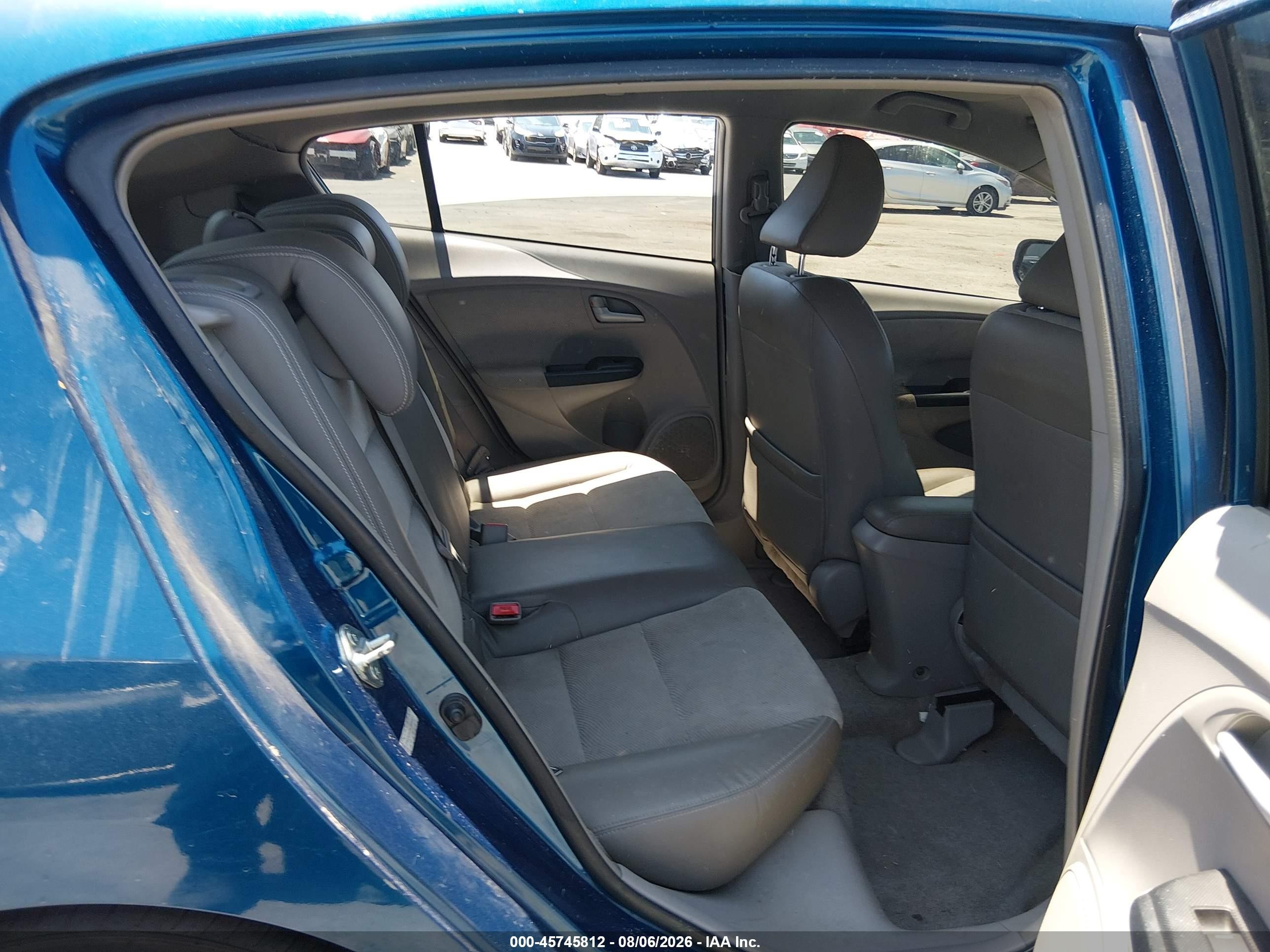 2012 Honda Insight Ex Blue vin: JHMZE2H7XCS000553