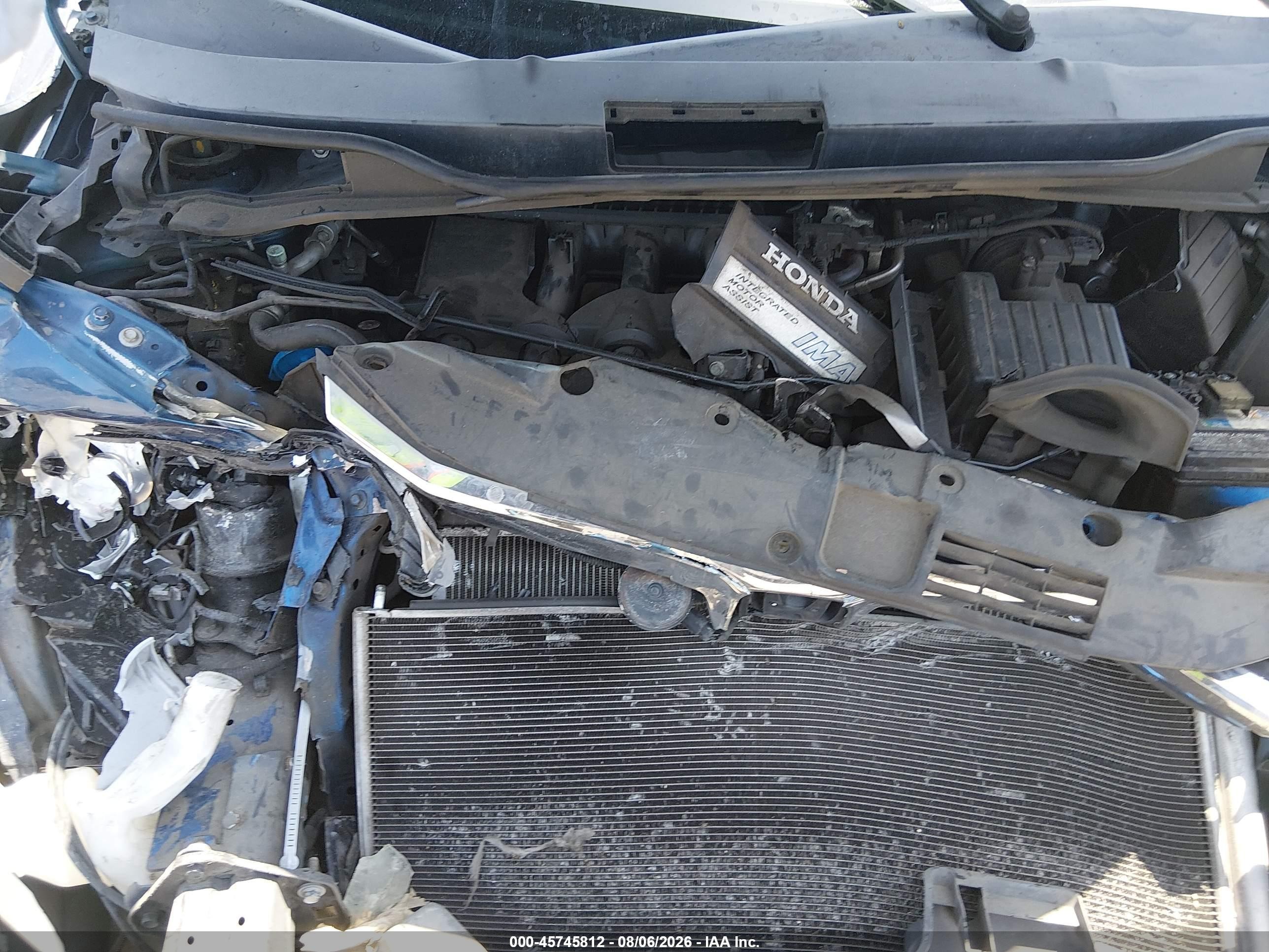2012 Honda Insight Ex Blue vin: JHMZE2H7XCS000553