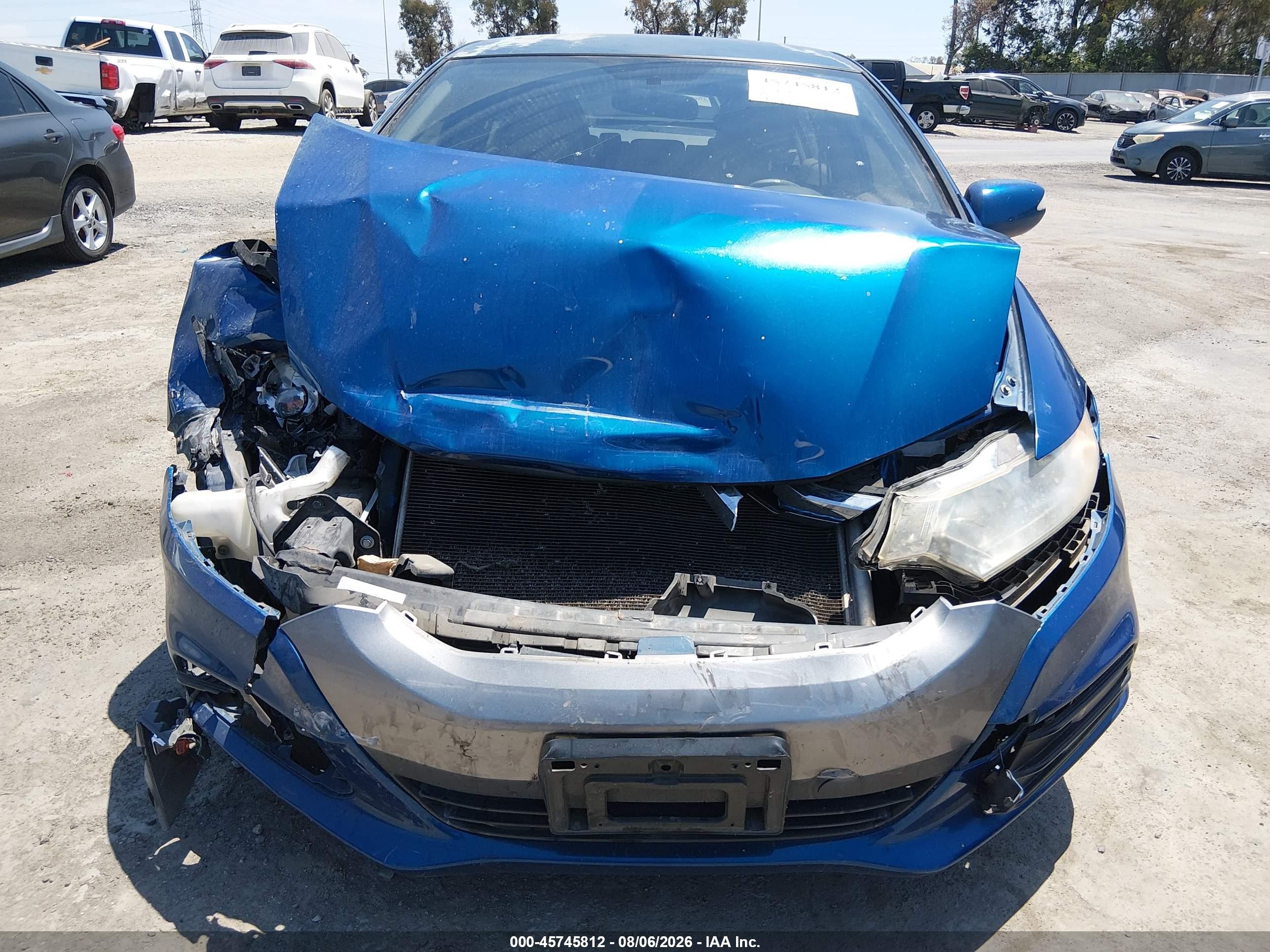 2012 Honda Insight Ex Blue vin: JHMZE2H7XCS000553