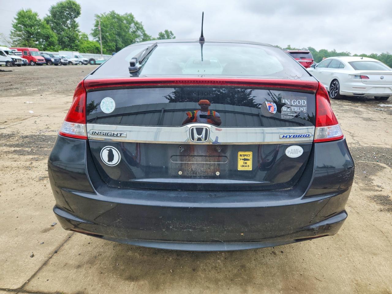2012 Honda Insight Ex Черный vin: JHMZE2H7XCS001279