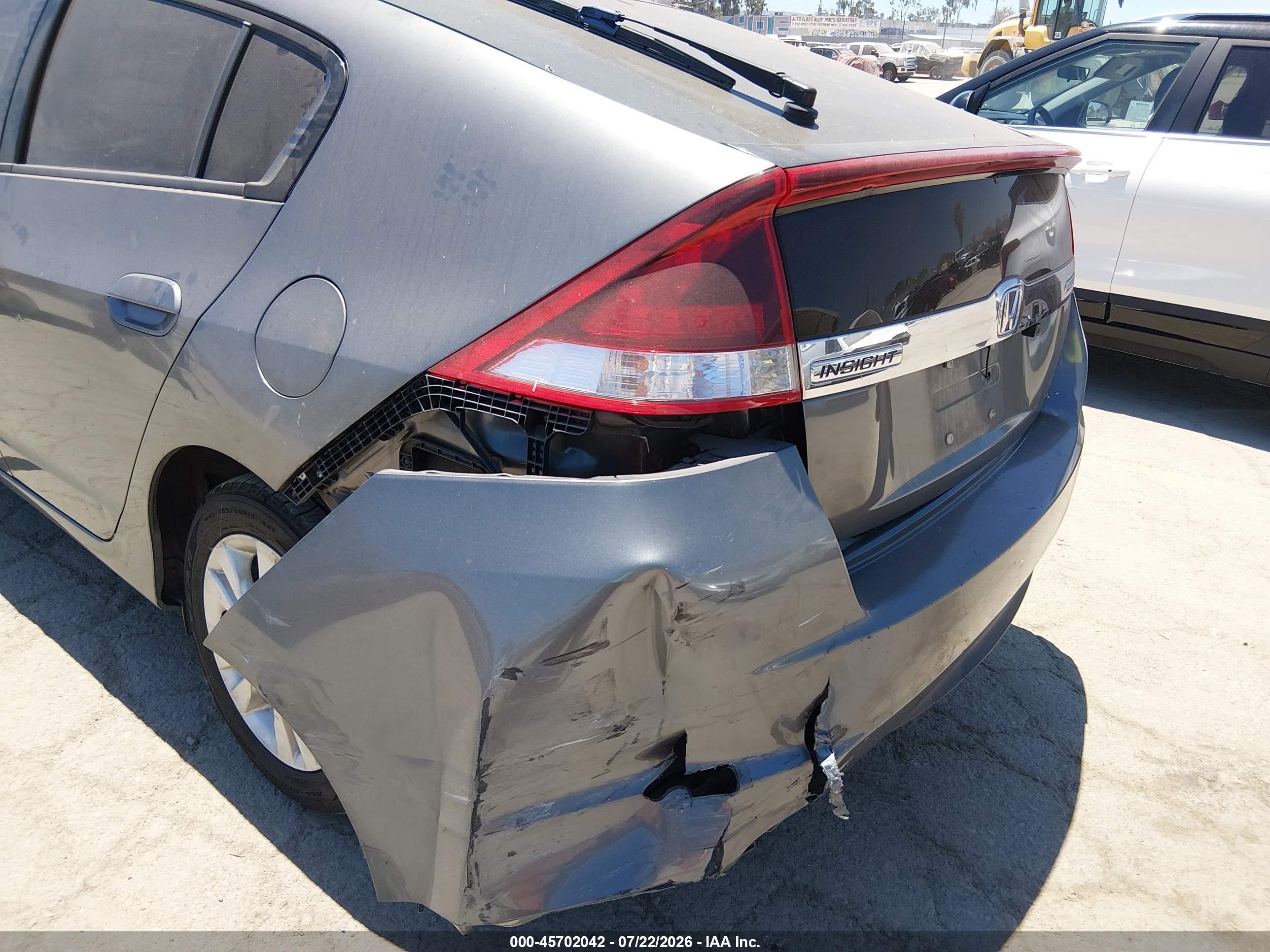 2014 Honda Insight Ex Gray vin: JHMZE2H7XES000703