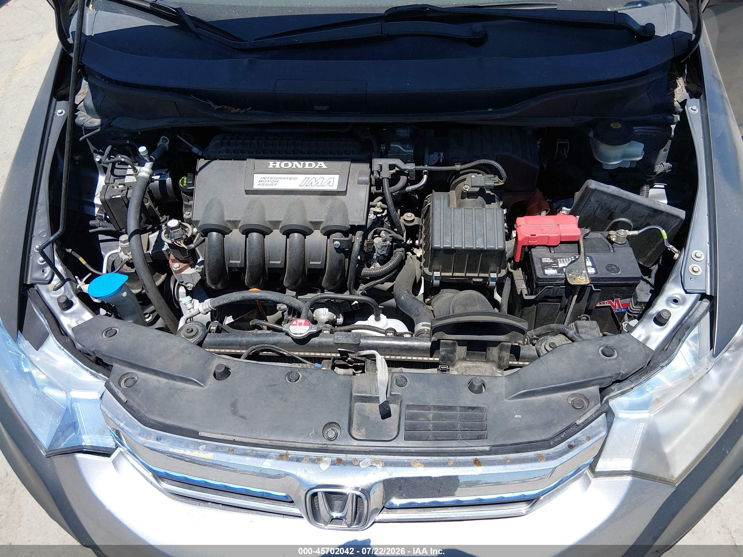 2014 Honda Insight Ex Gray vin: JHMZE2H7XES000703