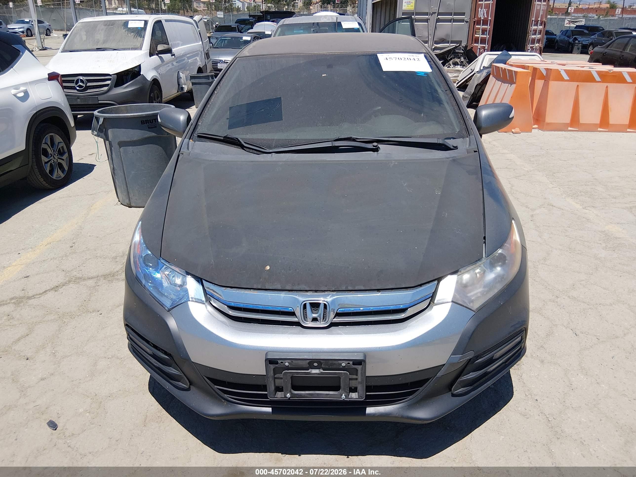 2014 Honda Insight Ex Gray vin: JHMZE2H7XES000703