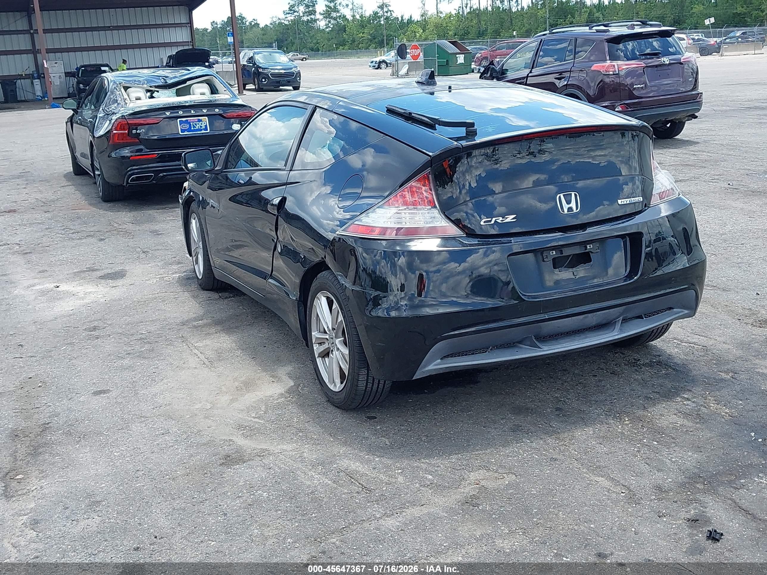 2011 Honda Cr-z   Black vin: JHMZF1C40BS014741