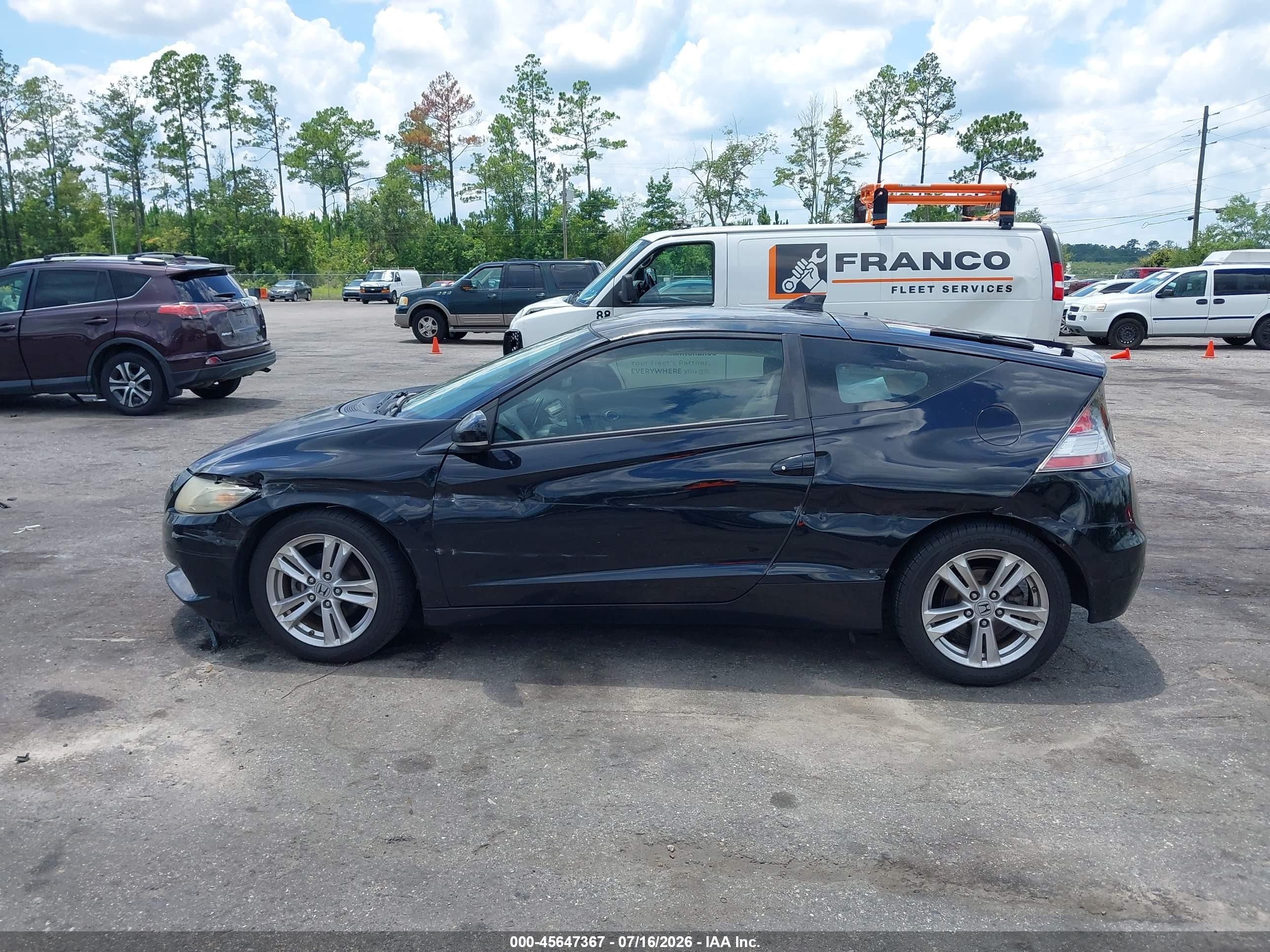 2011 Honda Cr-z   Black vin: JHMZF1C40BS014741