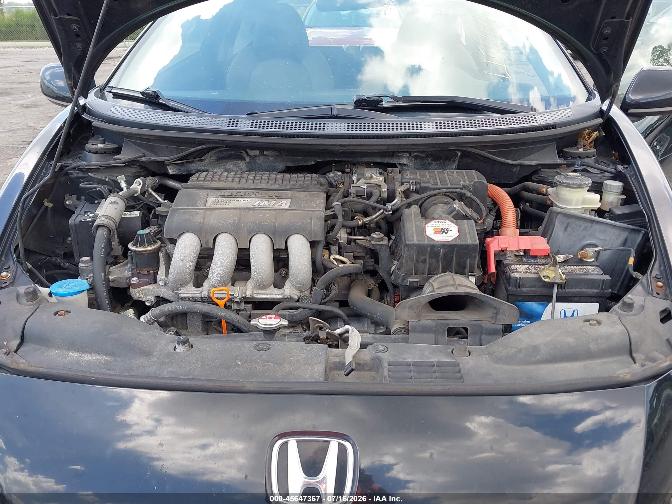2011 Honda Cr-z   Black vin: JHMZF1C40BS014741