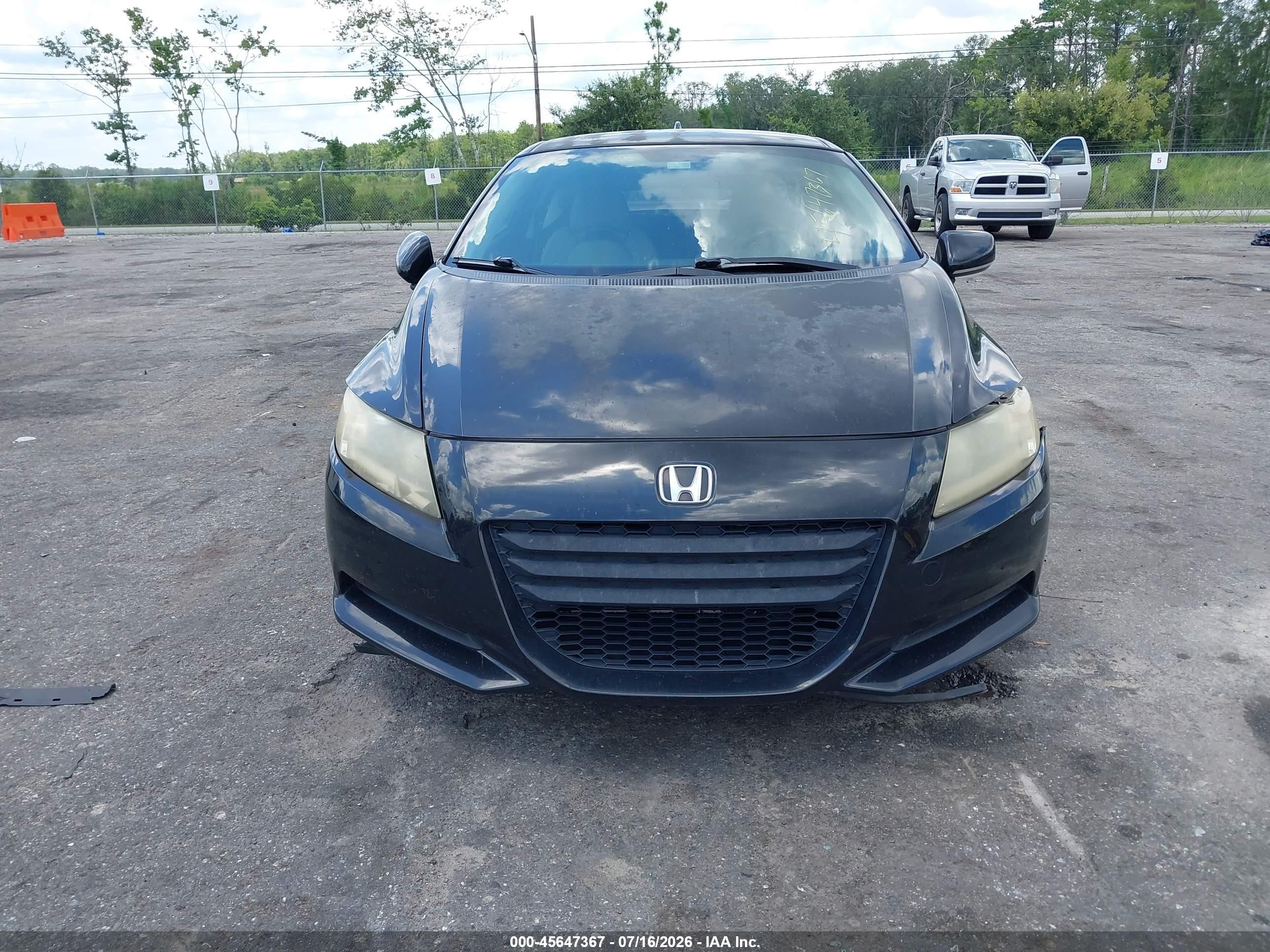 2011 Honda Cr-z   Black vin: JHMZF1C40BS014741