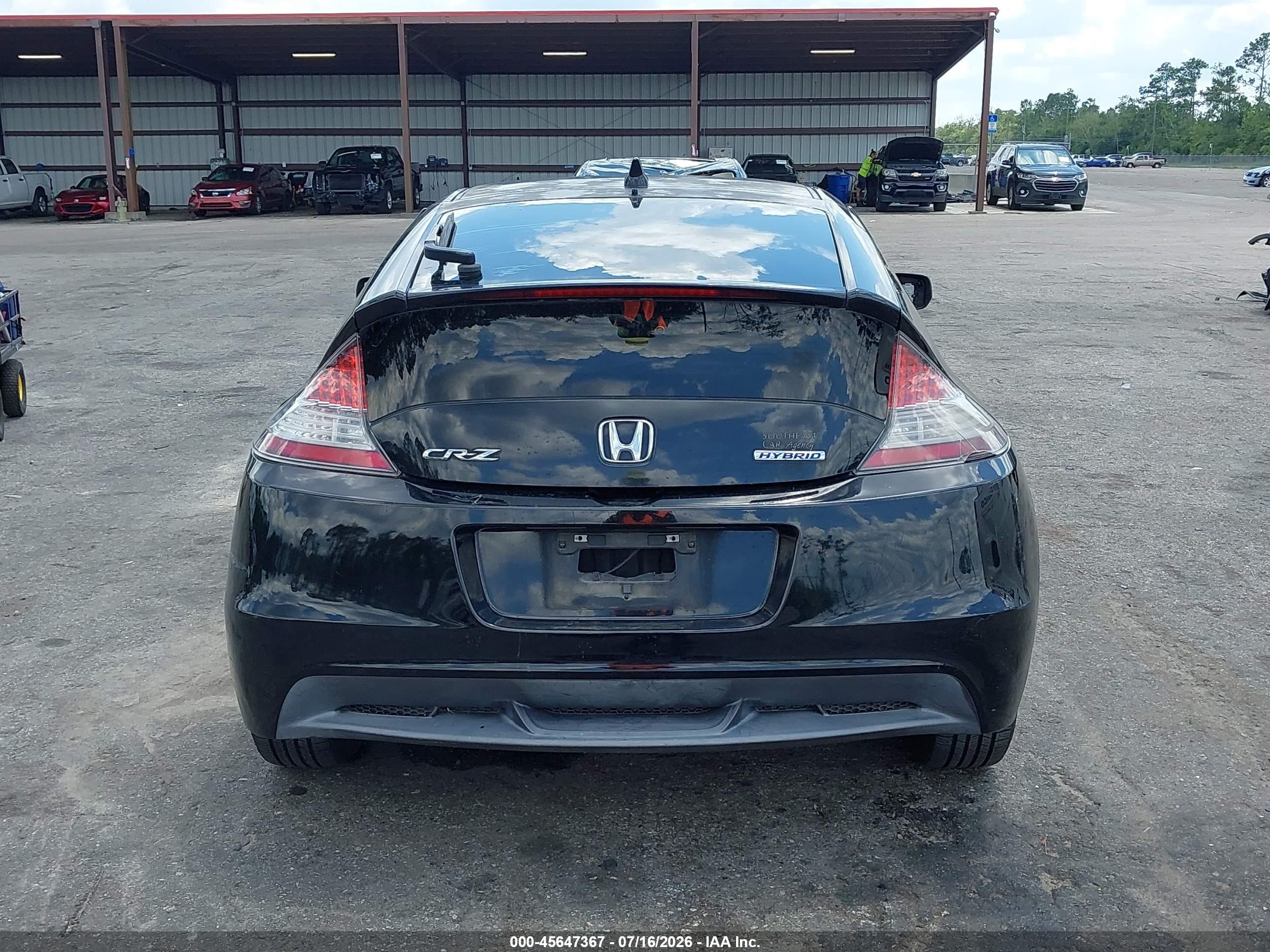 2011 Honda Cr-z   Black vin: JHMZF1C40BS014741