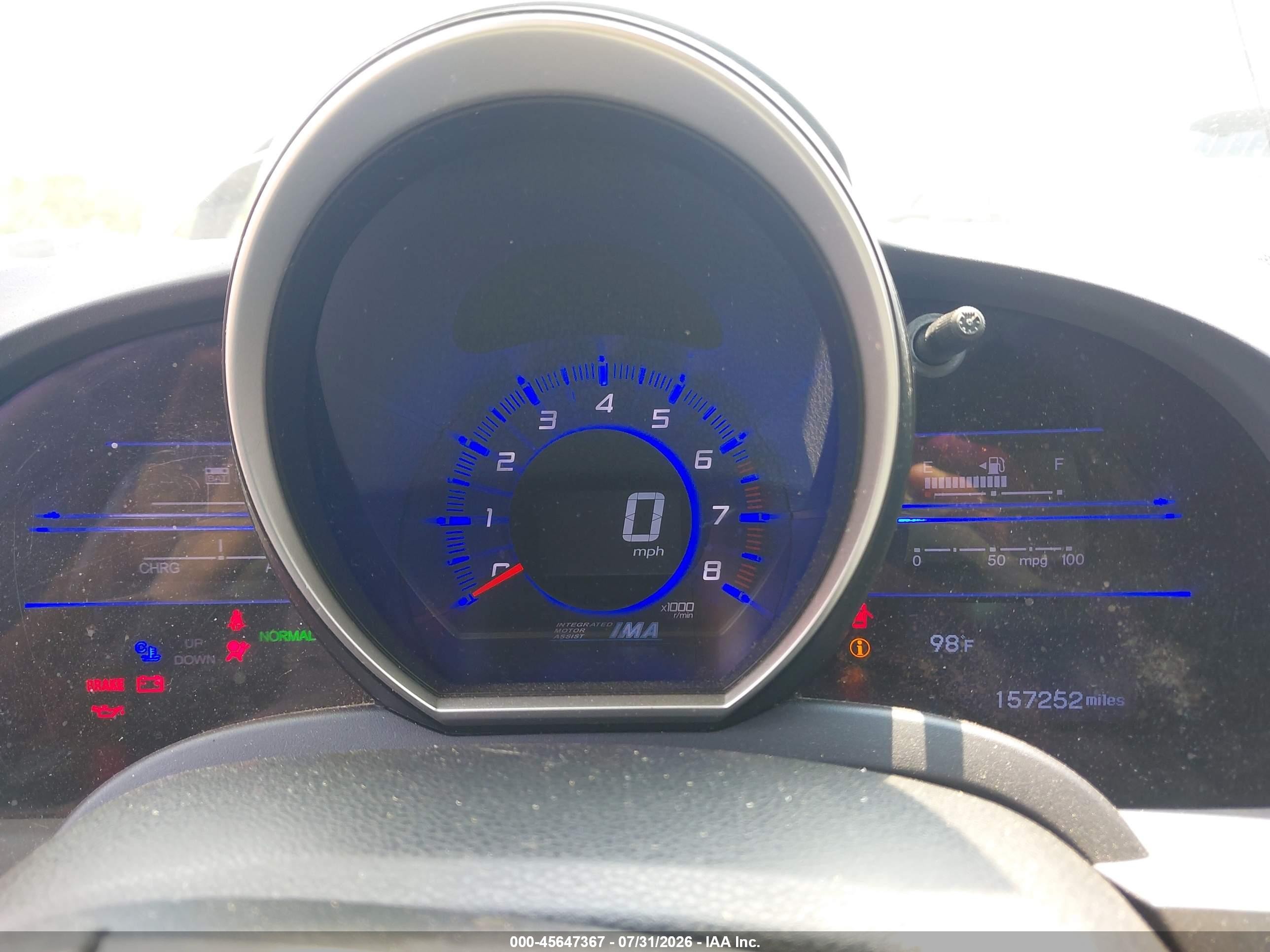2011 Honda Cr-z   Black vin: JHMZF1C40BS014741