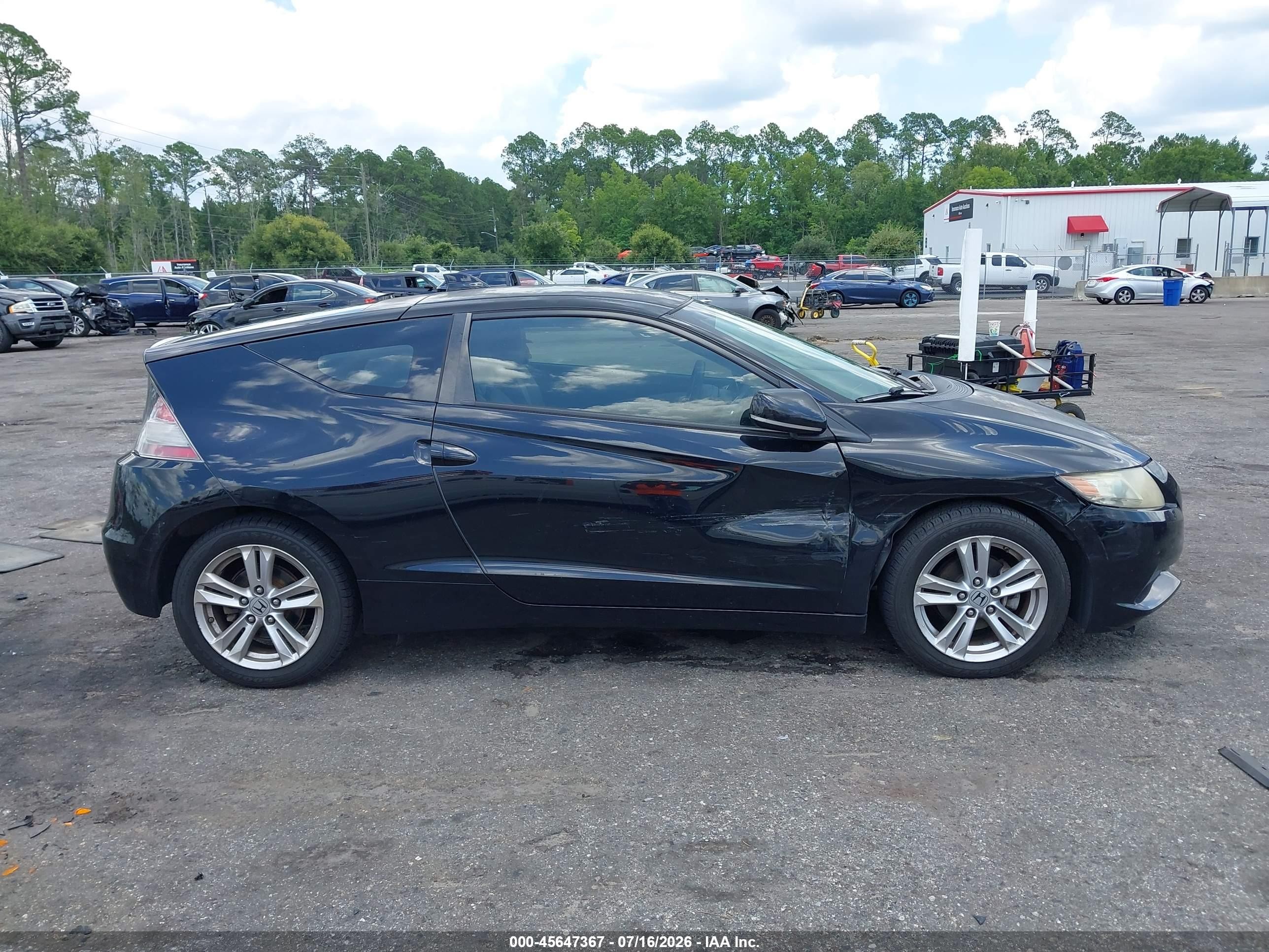 2011 Honda Cr-z   Black vin: JHMZF1C40BS014741
