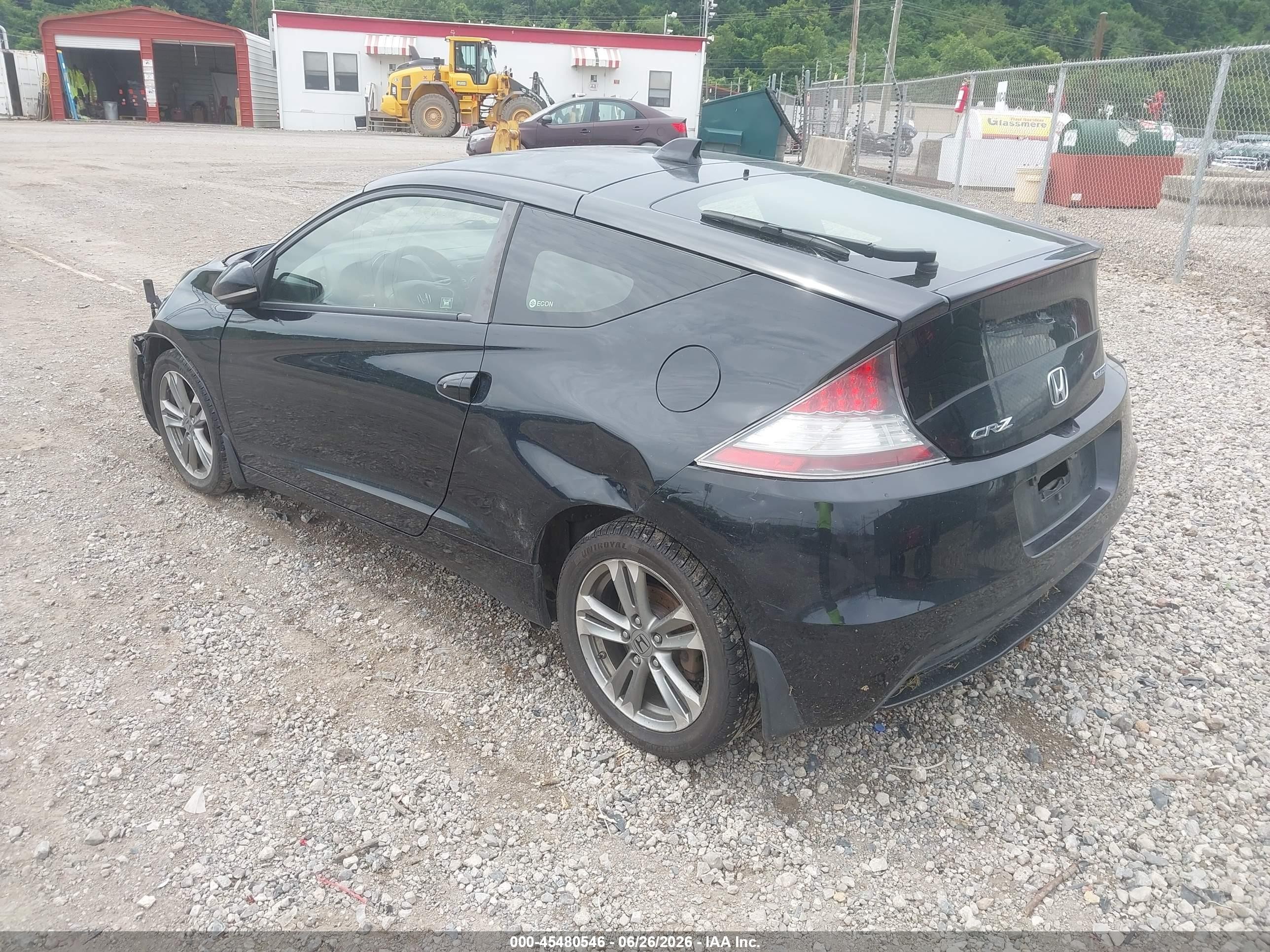 2013 Honda Cr-z   Black vin: JHMZF1C41DS000026