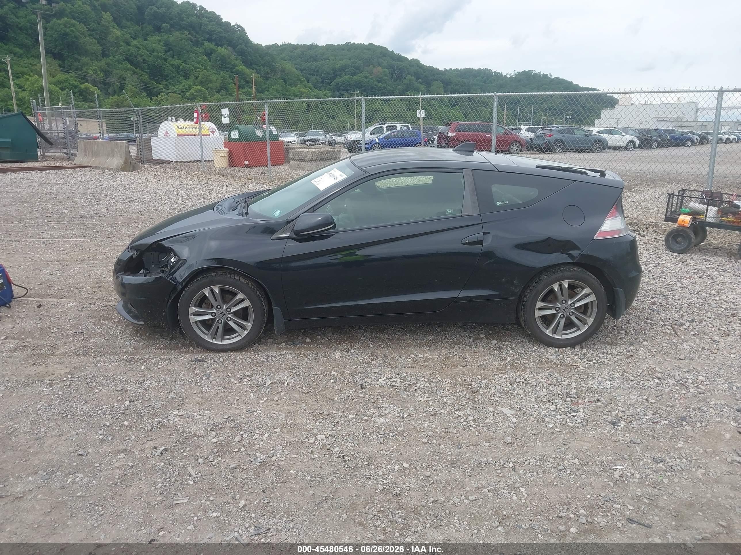2013 Honda Cr-z   Black vin: JHMZF1C41DS000026
