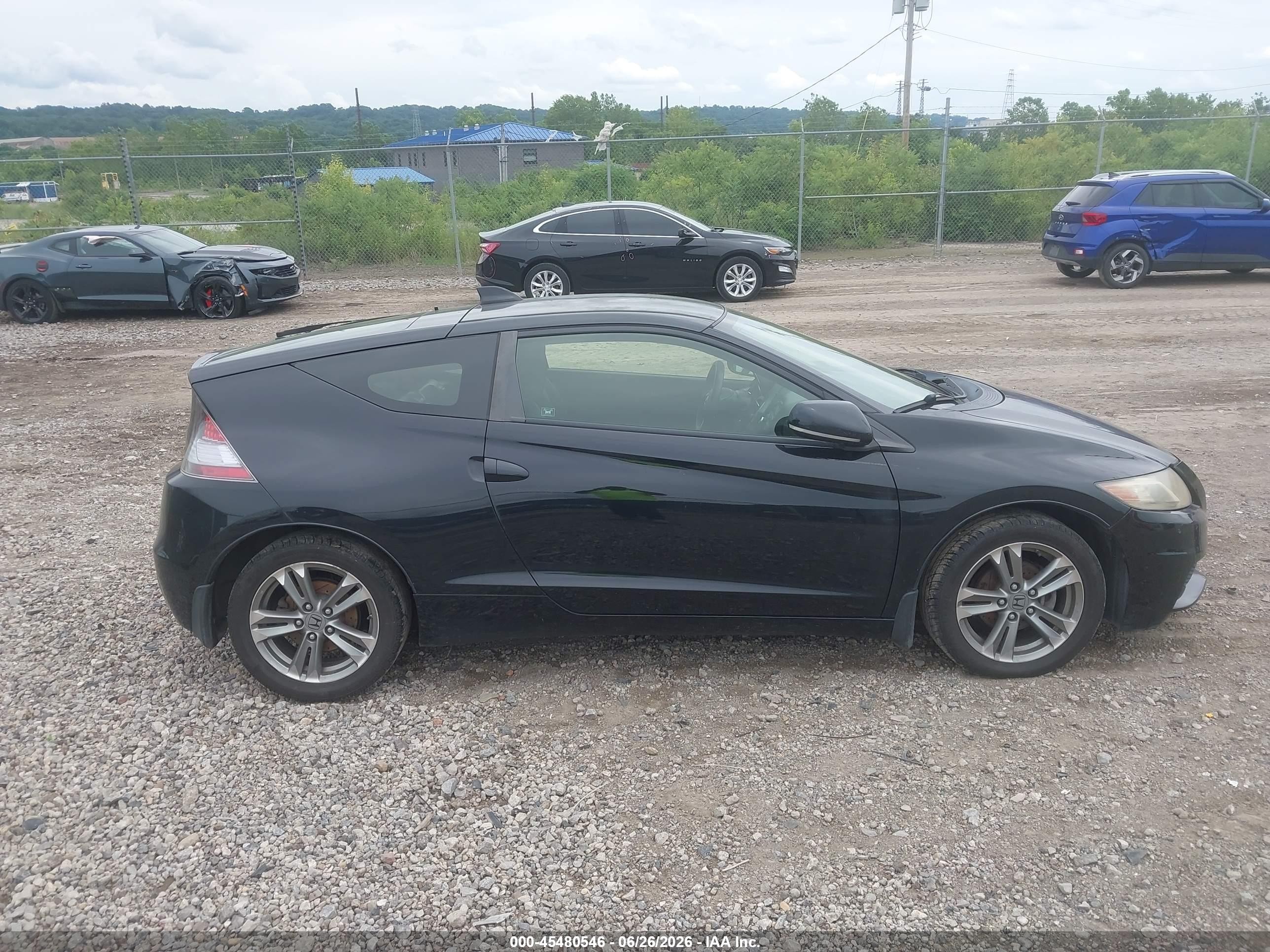 2013 Honda Cr-z   Black vin: JHMZF1C41DS000026