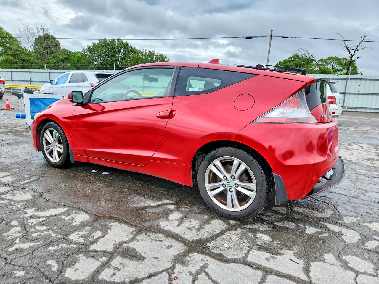 2011 Honda Cr-z Red vin: JHMZF1C42BS014563