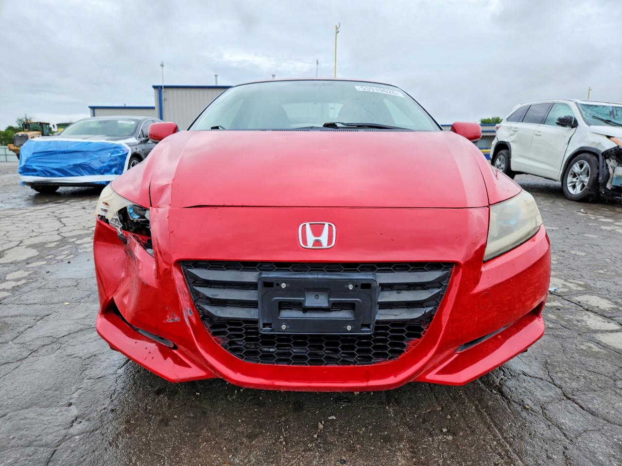 2011 Honda Cr-z Red vin: JHMZF1C42BS014563