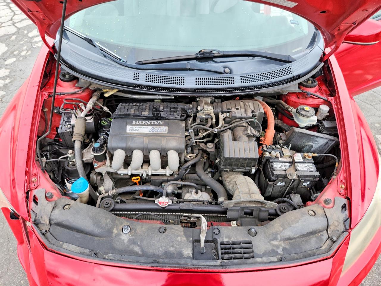 2011 Honda Cr-z Red vin: JHMZF1C42BS014563