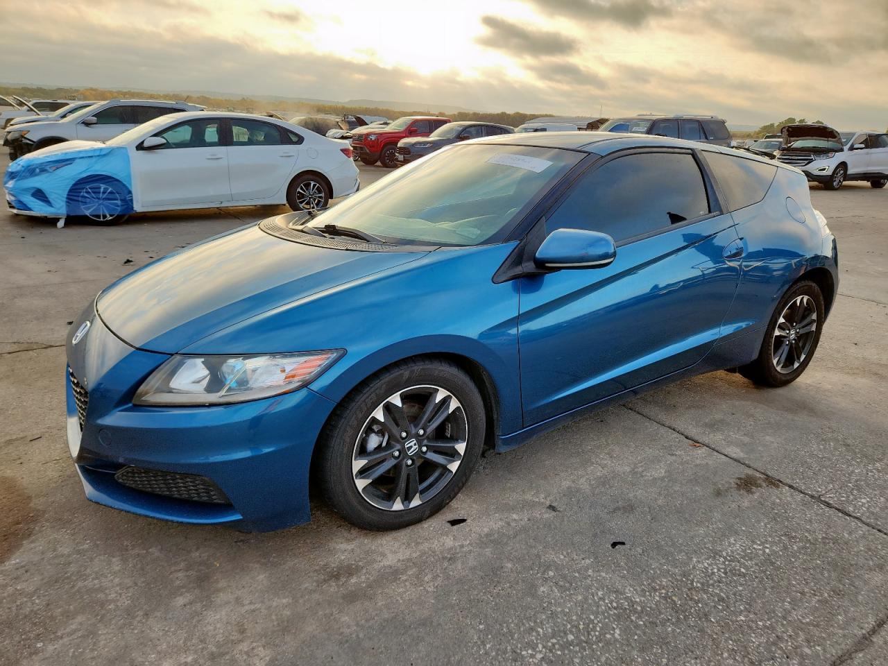 2015 Honda Cr-z Blue vin: JHMZF1C44FS001058