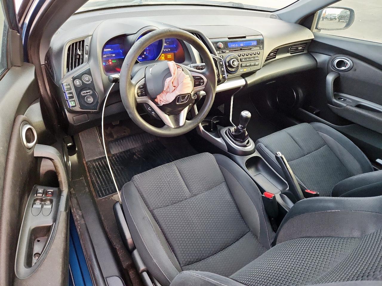 2015 Honda Cr-z Blue vin: JHMZF1C44FS001058