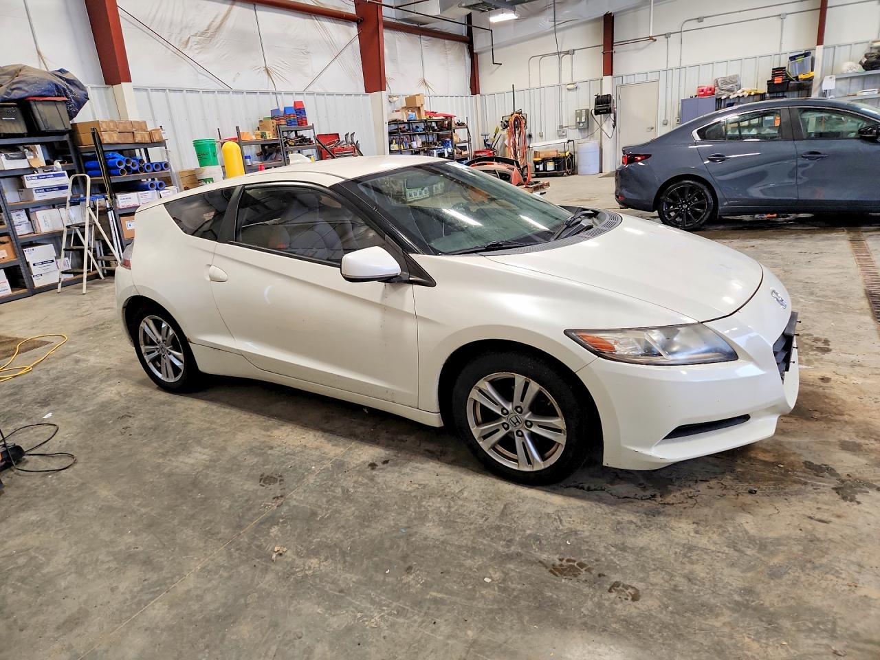 2011 Honda Cr-z White vin: JHMZF1C46BS000438