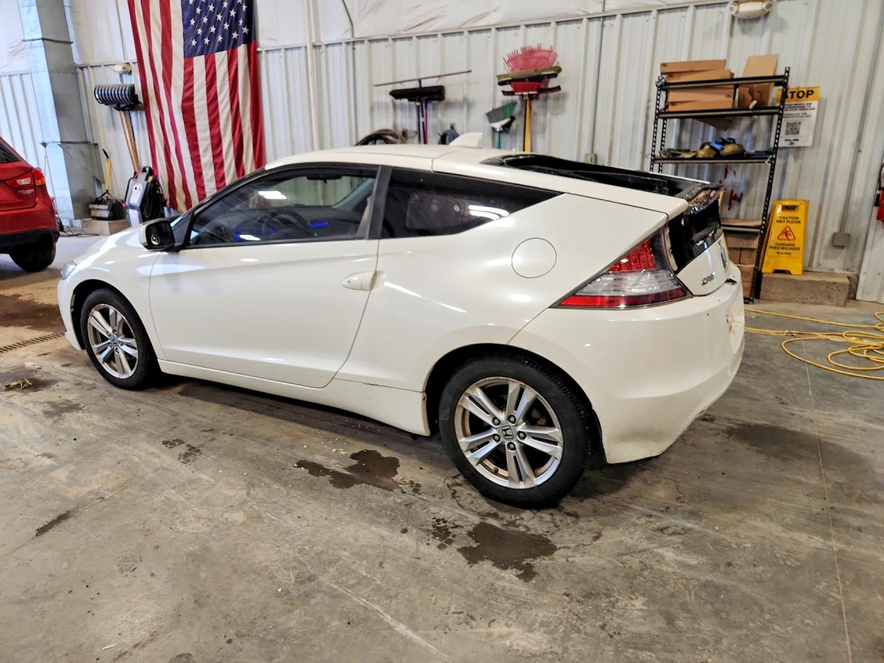 2011 Honda Cr-z White vin: JHMZF1C46BS000438