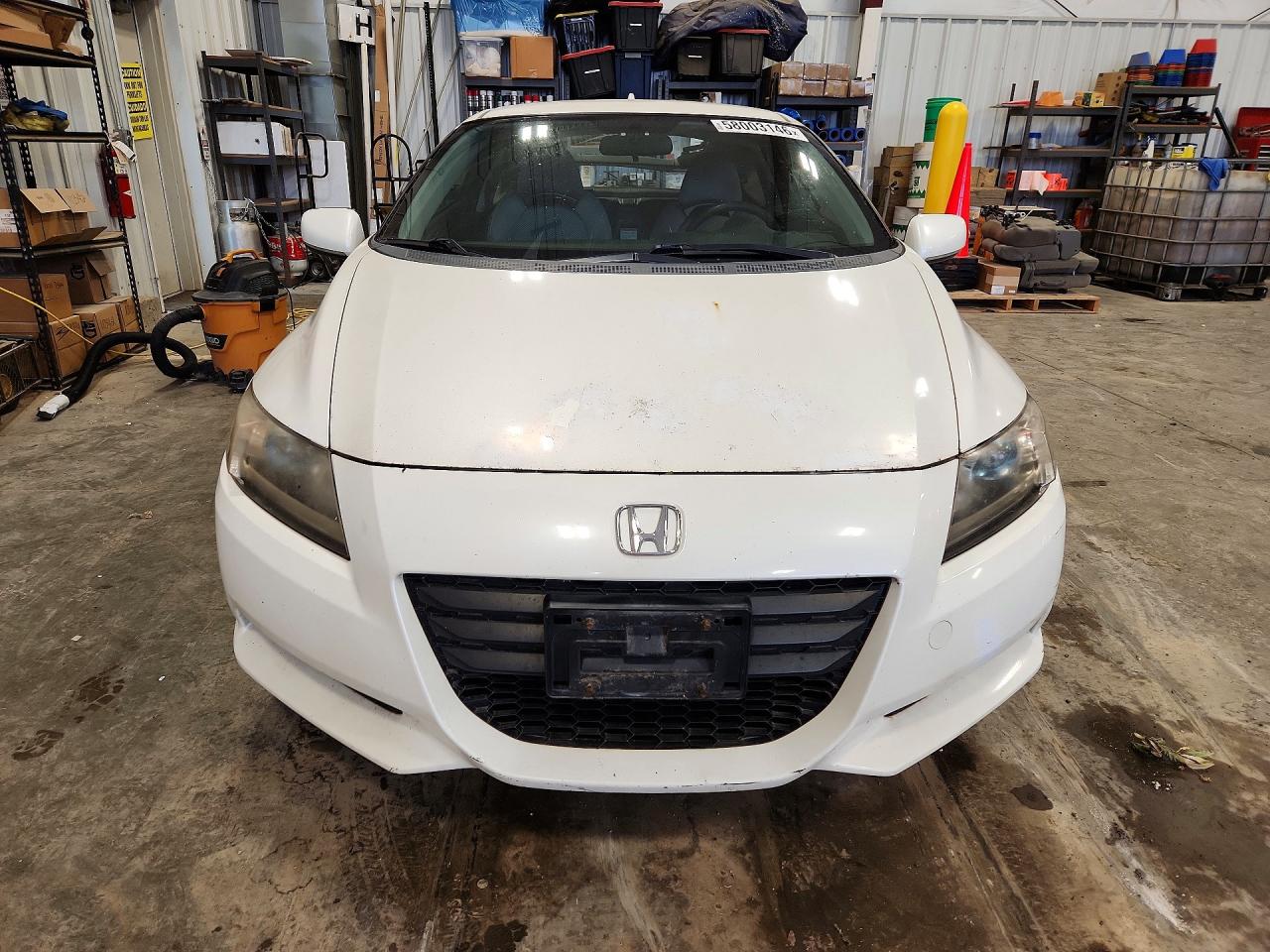 2011 Honda Cr-z White vin: JHMZF1C46BS000438