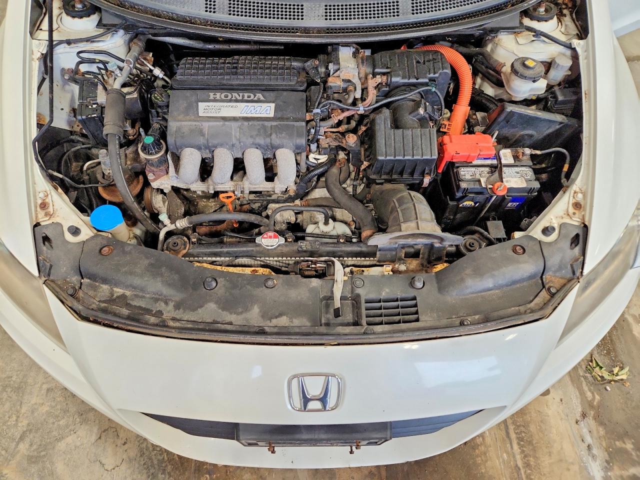 2011 Honda Cr-z White vin: JHMZF1C46BS000438
