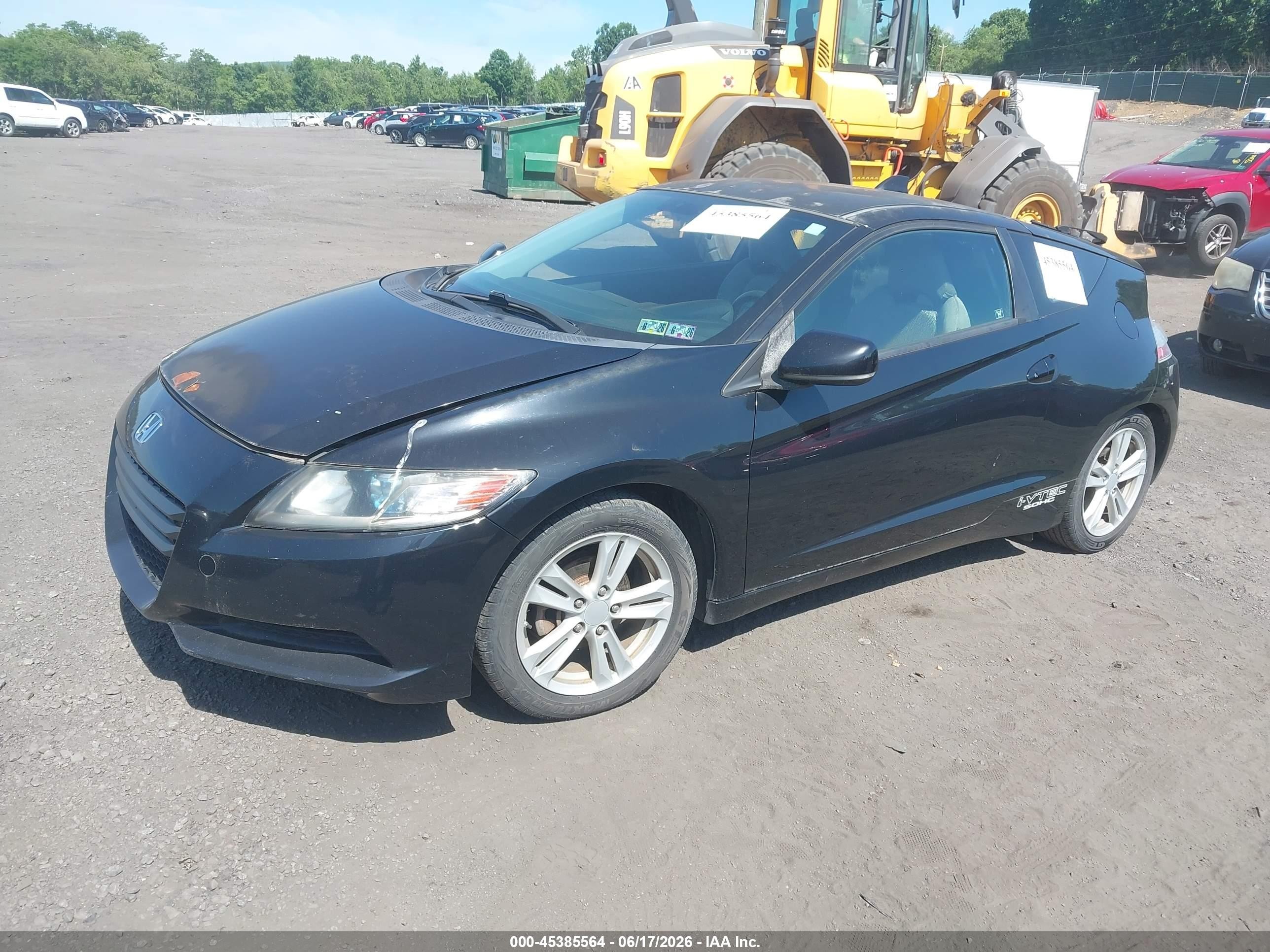2011 Honda Cr-z   Black vin: JHMZF1C47BS011402