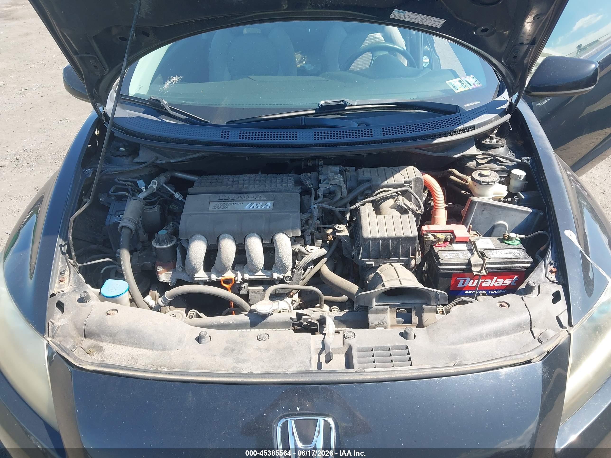 2011 Honda Cr-z   Black vin: JHMZF1C47BS011402